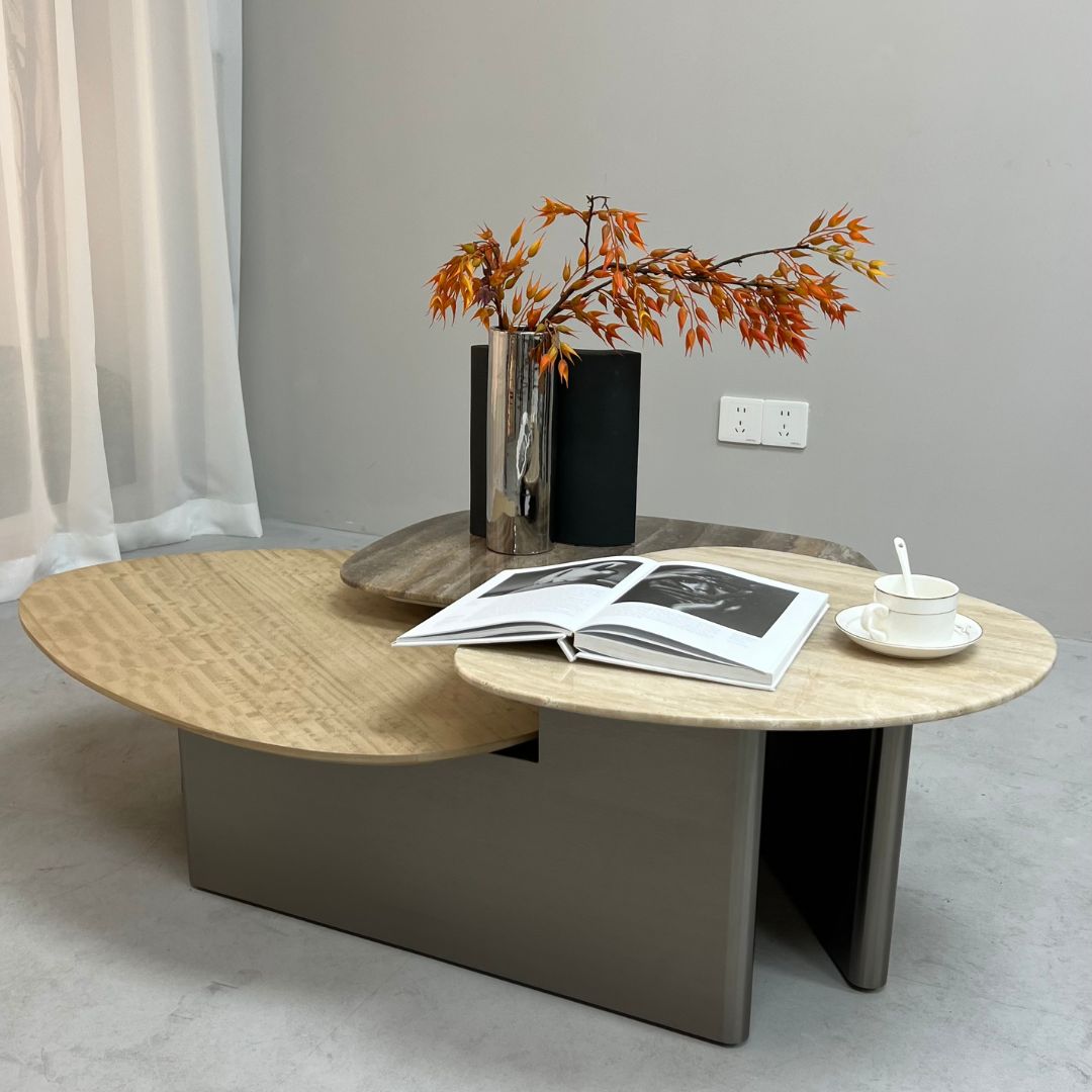 Tri Forma Coffee Table TG-725 -  Coffee Tables - ebarza Furniture UAE | Shop Modern Furniture in Abu Dhabi & Dubai - مفروشات ايبازرا في الامارات | تسوق اثاث عصري وديكورات مميزة في دبي وابوظبي