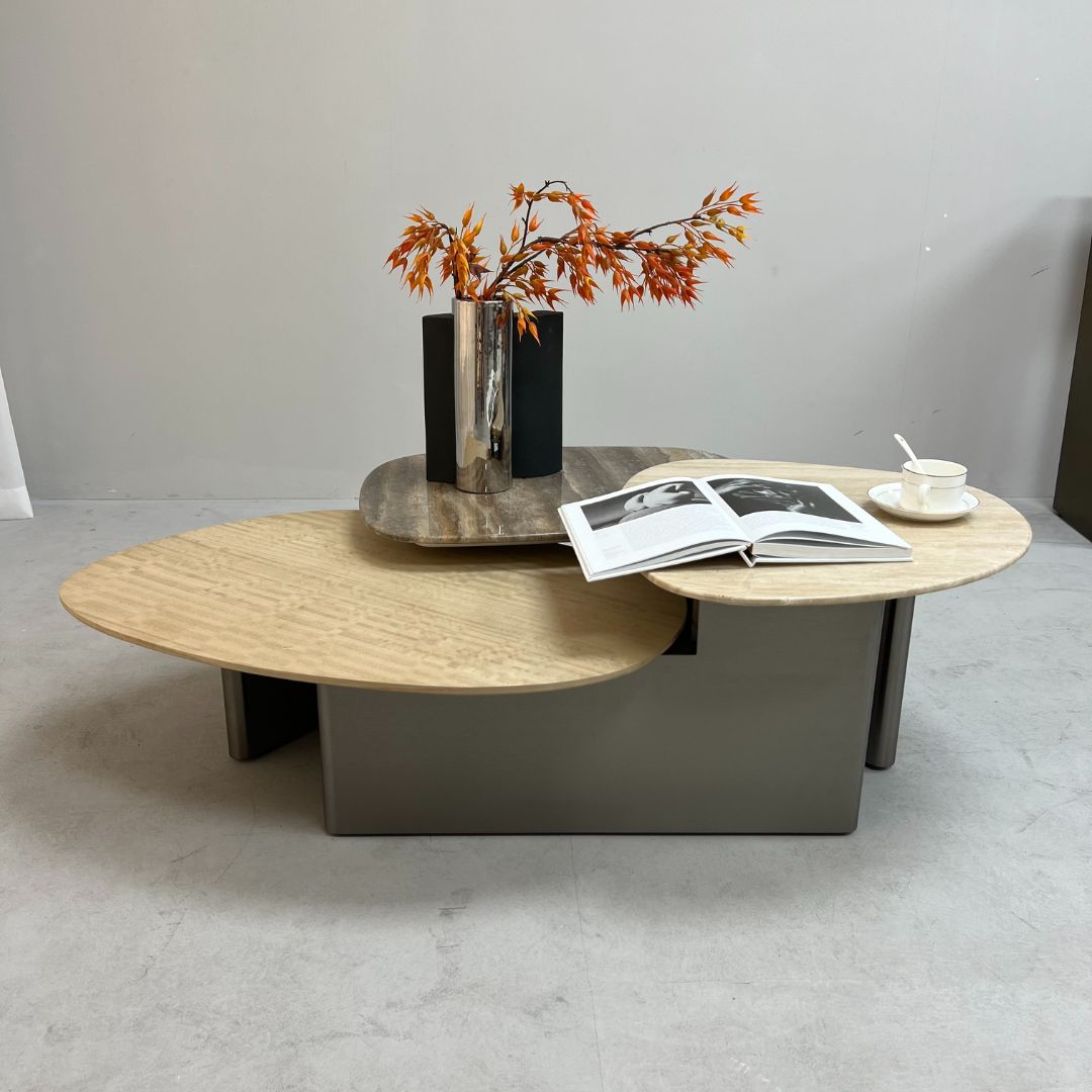 Tri Forma Coffee Table TG-725 -  Coffee Tables - ebarza Furniture UAE | Shop Modern Furniture in Abu Dhabi & Dubai - مفروشات ايبازرا في الامارات | تسوق اثاث عصري وديكورات مميزة في دبي وابوظبي
