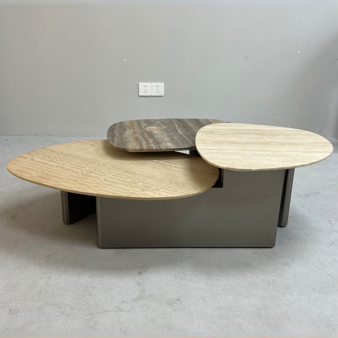 Tri Forma Coffee Table TG-725 -  Coffee Tables - ebarza Furniture UAE | Shop Modern Furniture in Abu Dhabi & Dubai - مفروشات ايبازرا في الامارات | تسوق اثاث عصري وديكورات مميزة في دبي وابوظبي