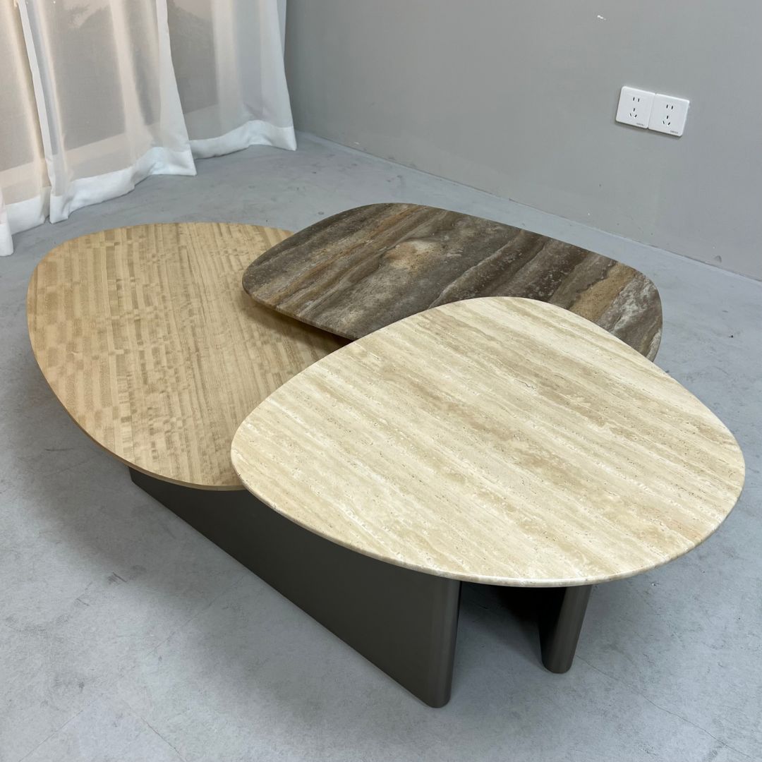 Tri Forma Coffee Table TG-725 -  Coffee Tables - ebarza Furniture UAE | Shop Modern Furniture in Abu Dhabi & Dubai - مفروشات ايبازرا في الامارات | تسوق اثاث عصري وديكورات مميزة في دبي وابوظبي
