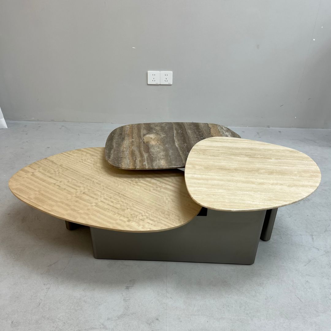 Tri Forma Coffee Table TG-725 -  Coffee Tables - ebarza Furniture UAE | Shop Modern Furniture in Abu Dhabi & Dubai - مفروشات ايبازرا في الامارات | تسوق اثاث عصري وديكورات مميزة في دبي وابوظبي