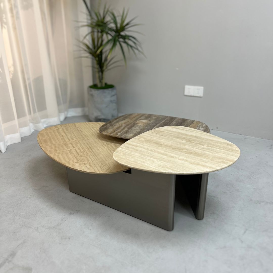 Tri Forma Coffee Table TG-725 -  Coffee Tables - ebarza Furniture UAE | Shop Modern Furniture in Abu Dhabi & Dubai - مفروشات ايبازرا في الامارات | تسوق اثاث عصري وديكورات مميزة في دبي وابوظبي