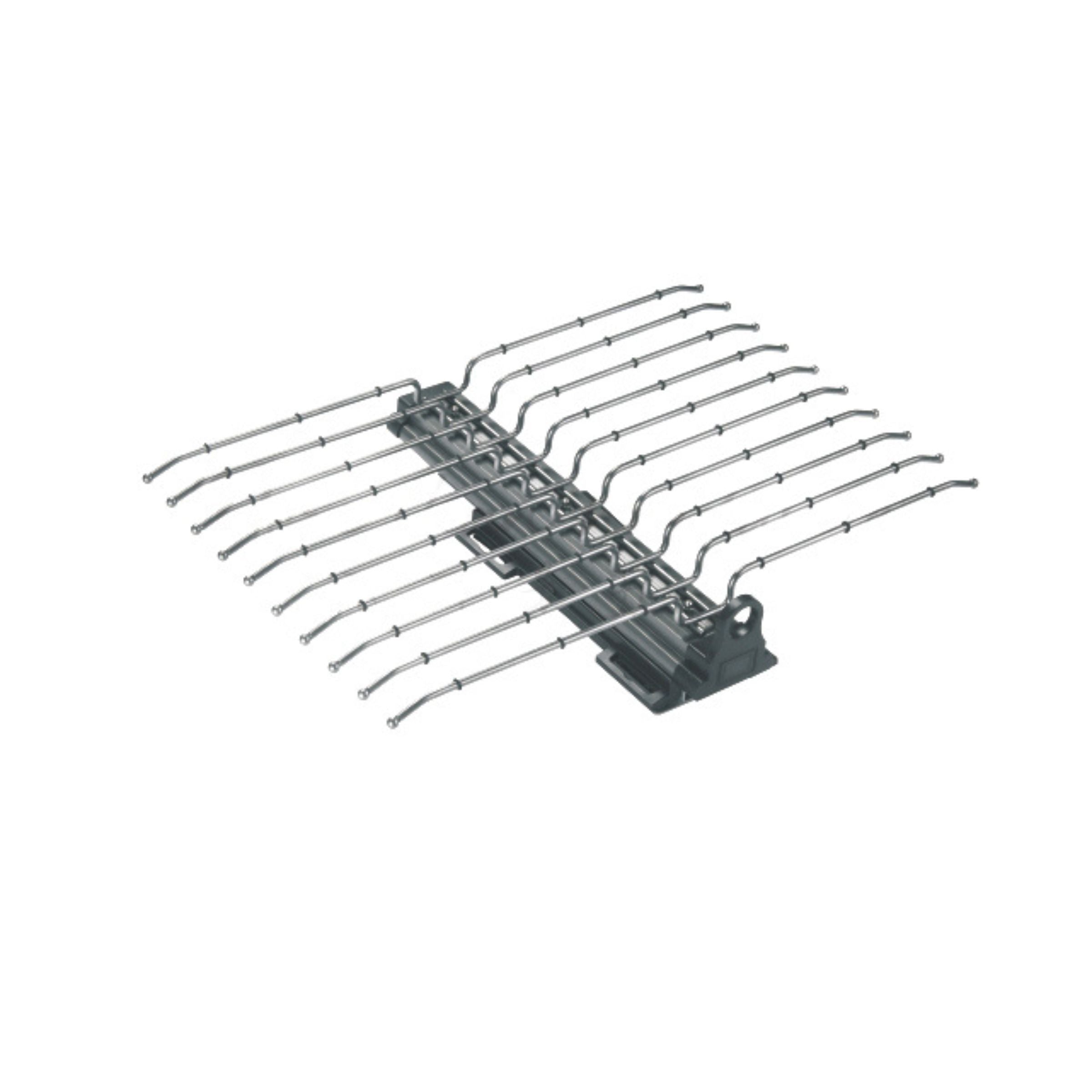 BEACON soft-closing trousers rack MA.1108 with multiple hanger slots, designed for organized clothing storage.