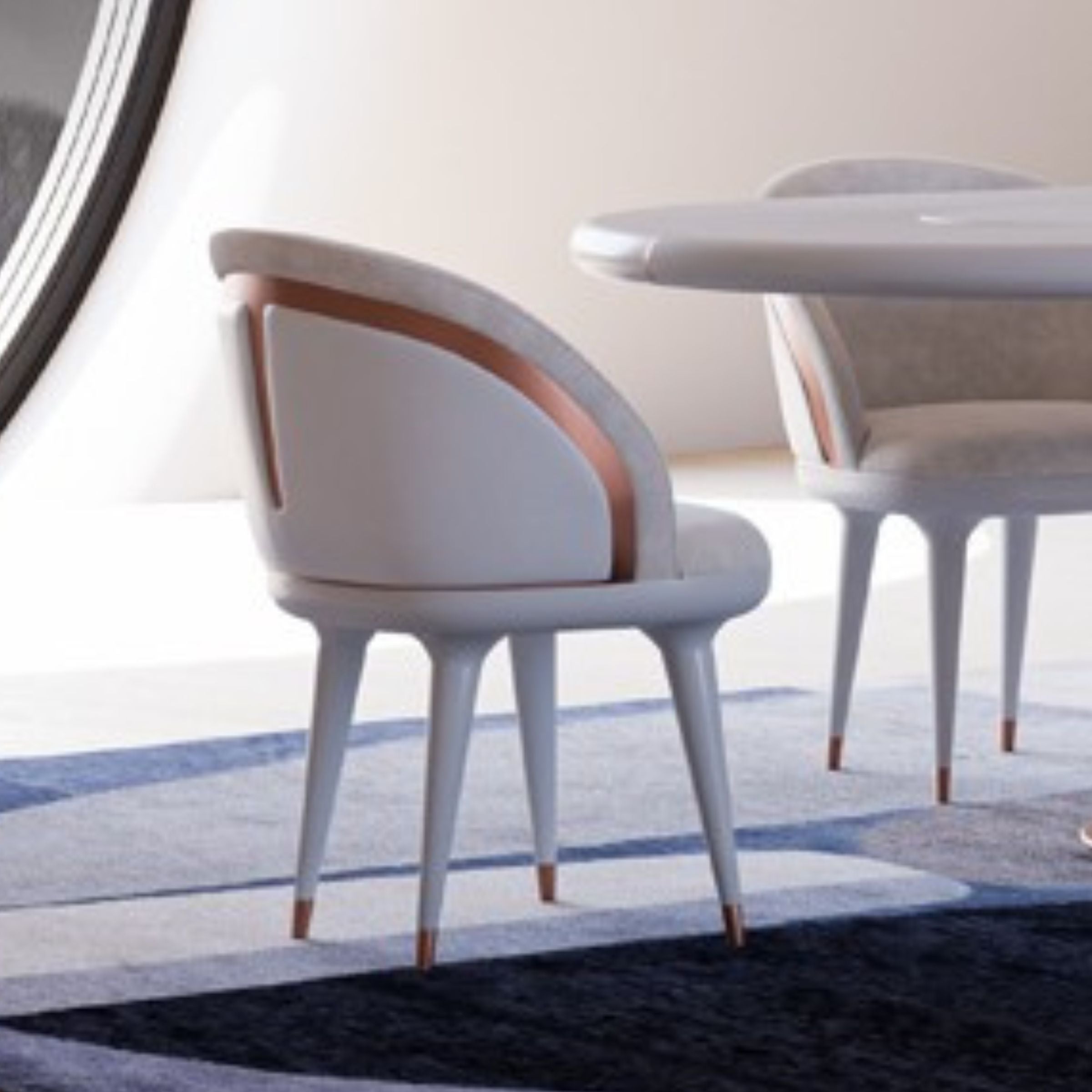 Tulip Dining Chair  SANTLP001 -  Chairs - ebarza Furniture UAE | Shop Modern Furniture in Abu Dhabi & Dubai - مفروشات ايبازرا في الامارات | تسوق اثاث عصري وديكورات مميزة في دبي وابوظبي