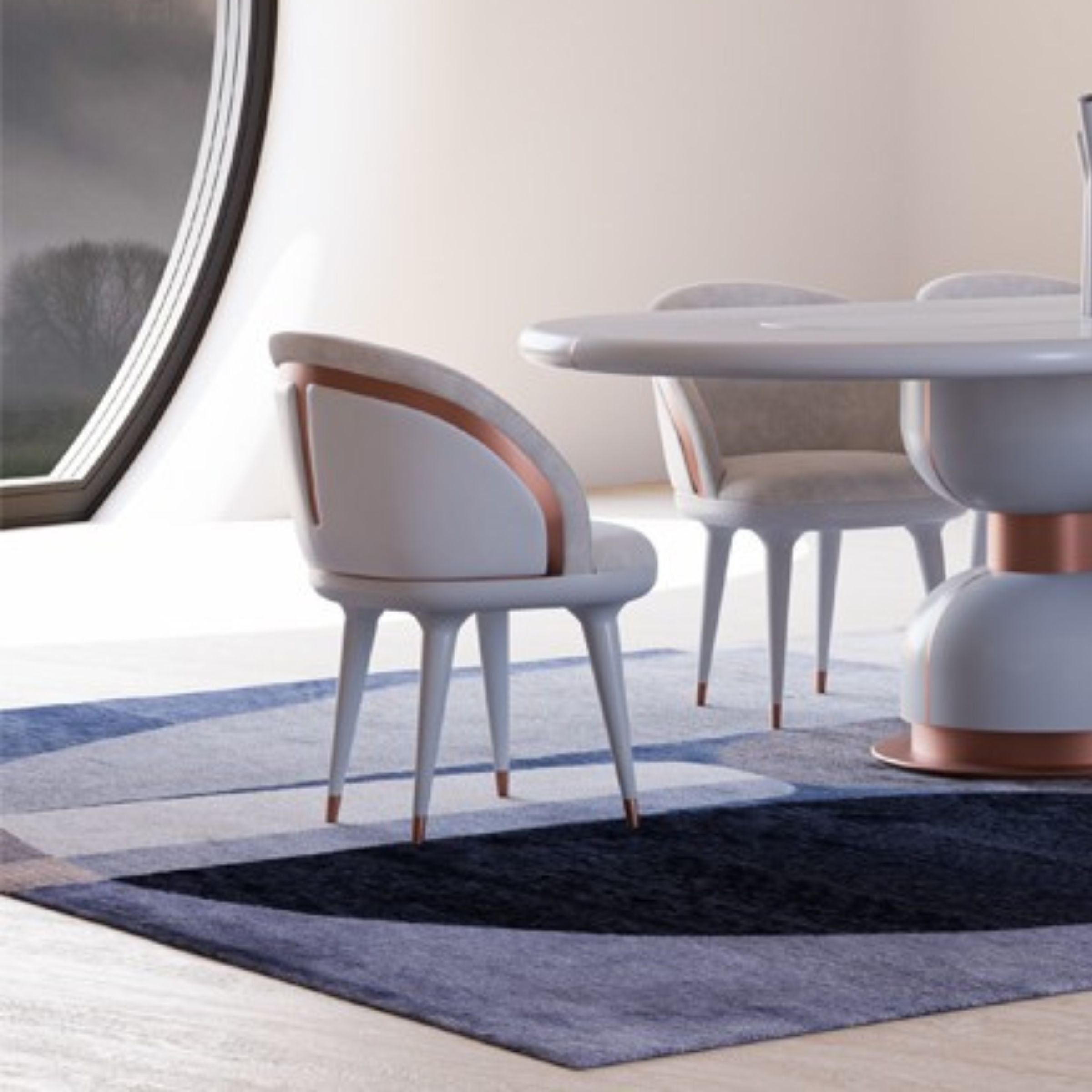 Tulip Dining Chair  SANTLP001 -  Chairs - ebarza Furniture UAE | Shop Modern Furniture in Abu Dhabi & Dubai - مفروشات ايبازرا في الامارات | تسوق اثاث عصري وديكورات مميزة في دبي وابوظبي