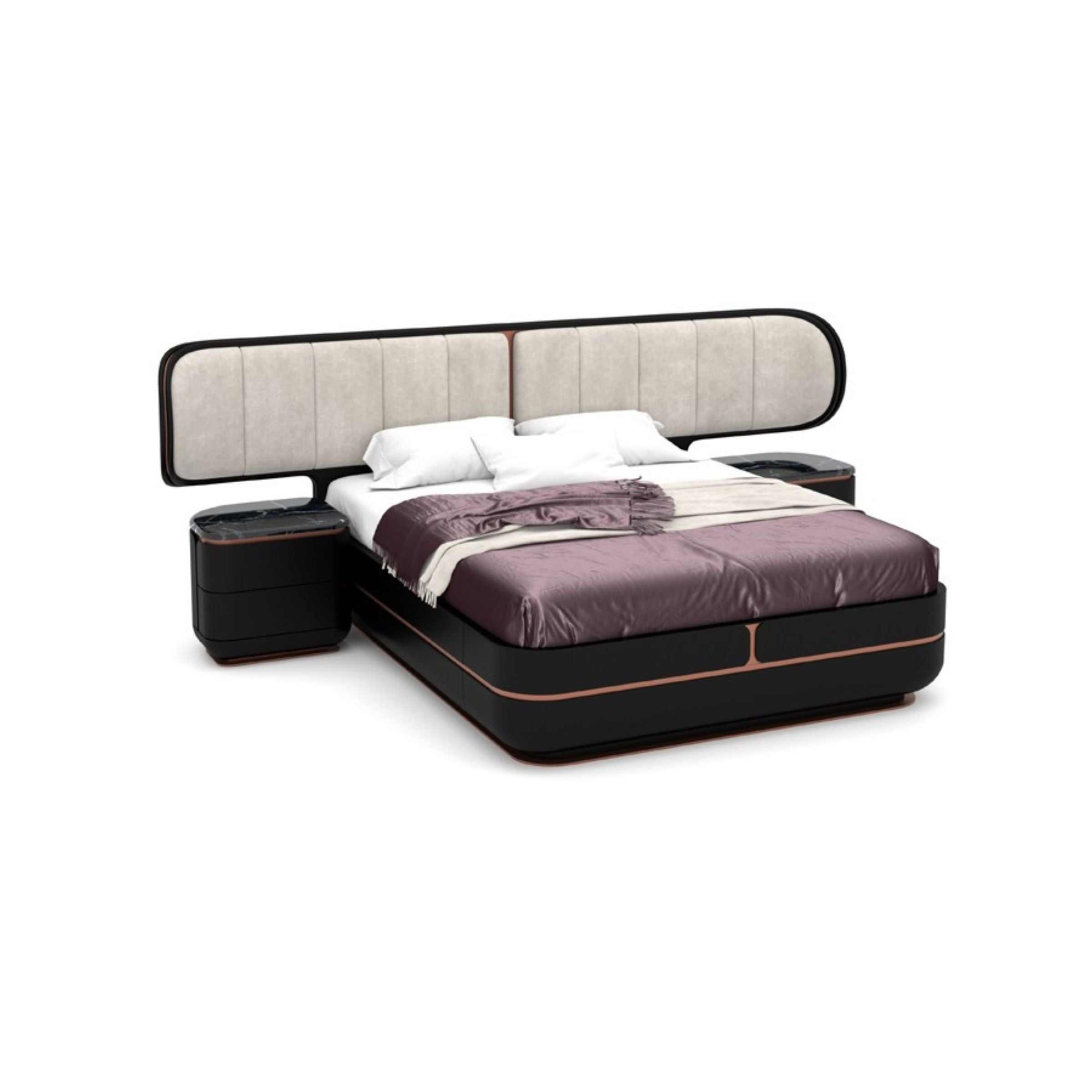 AS IS - Tulip King Size Bedstead  KARTLP001-Black -  DISPLAY ITEM - ebarza Furniture UAE | Shop Modern Furniture in Abu Dhabi & Dubai - مفروشات ايبازرا في الامارات | تسوق اثاث عصري وديكورات مميزة في دبي وابوظبي