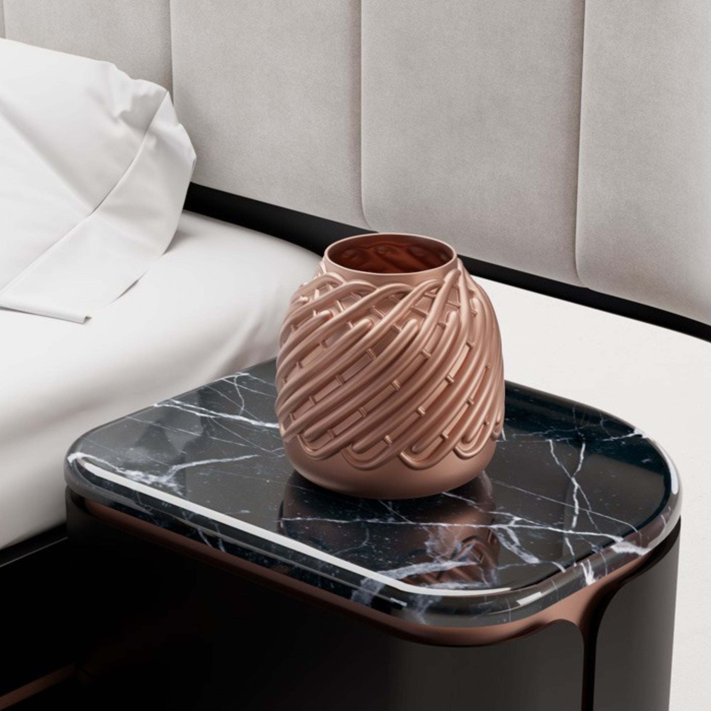 AS IS - Tulip King Size Bedstead  KARTLP001-Black -  DISPLAY ITEM - ebarza Furniture UAE | Shop Modern Furniture in Abu Dhabi & Dubai - مفروشات ايبازرا في الامارات | تسوق اثاث عصري وديكورات مميزة في دبي وابوظبي