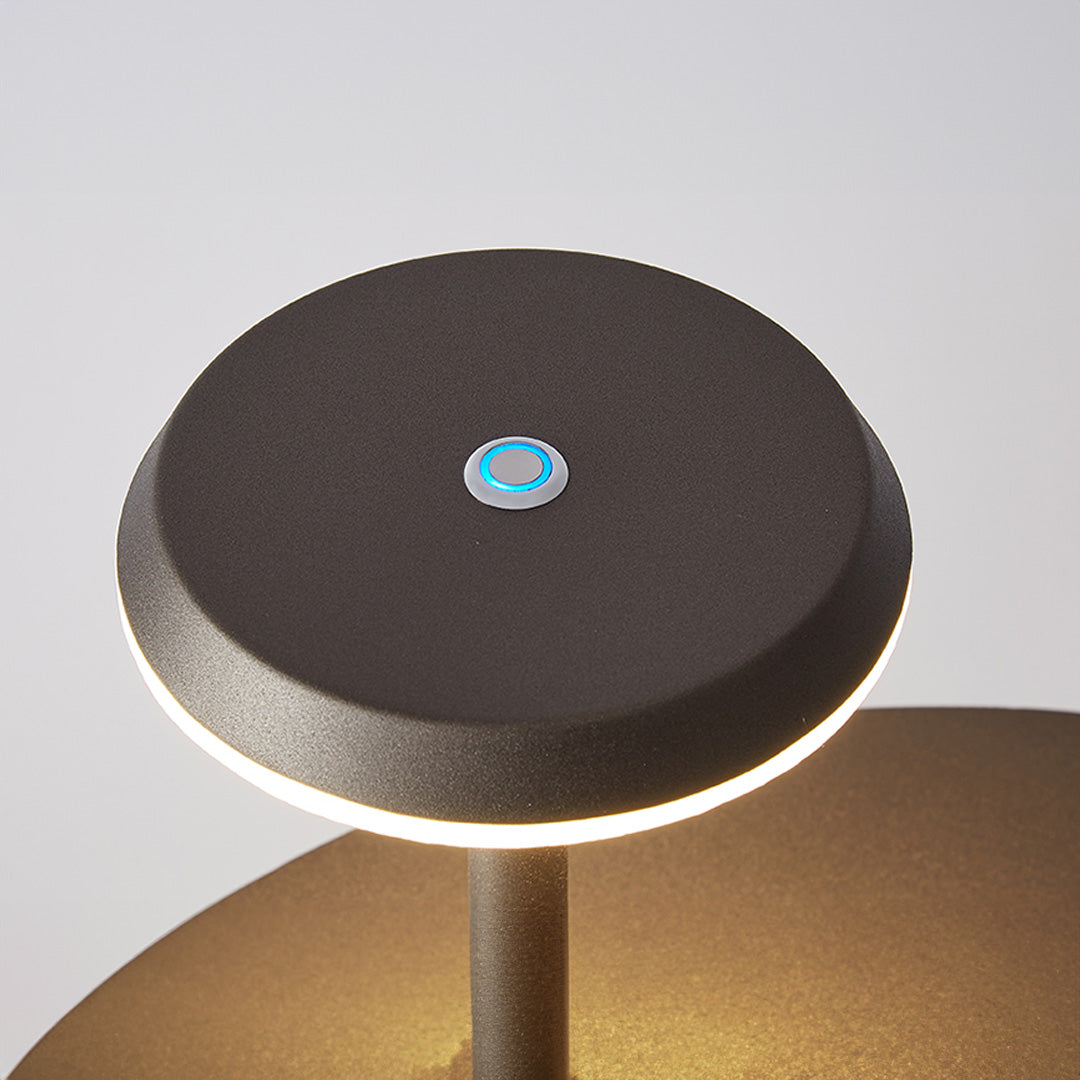 BEACON Twilight tabletop floor lamp and side table with sleek design and modern finish, ideal for contemporary living spaces.