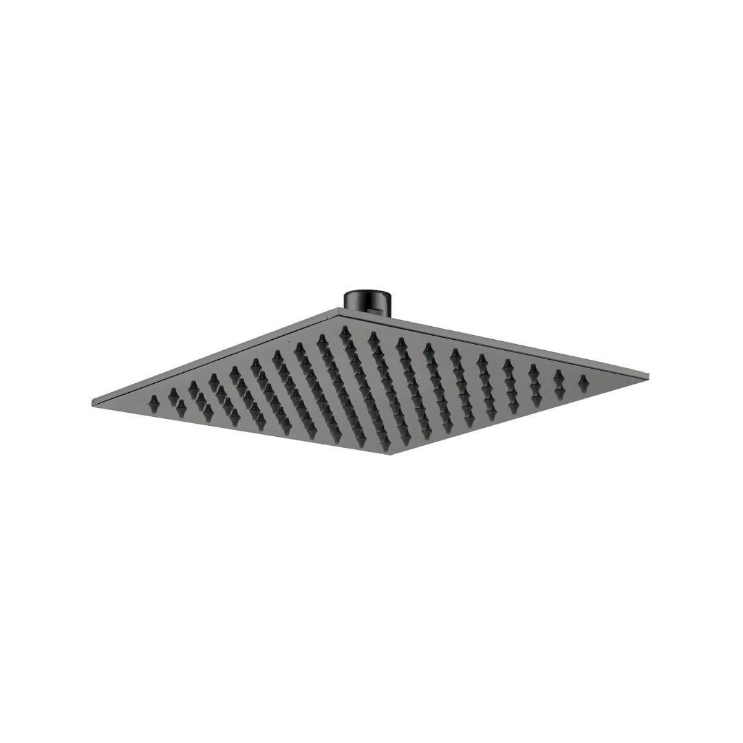 Ultrathin square shower head 8x8 inches by BEACON, modern bathroom accessory with sleek, minimalist design.
