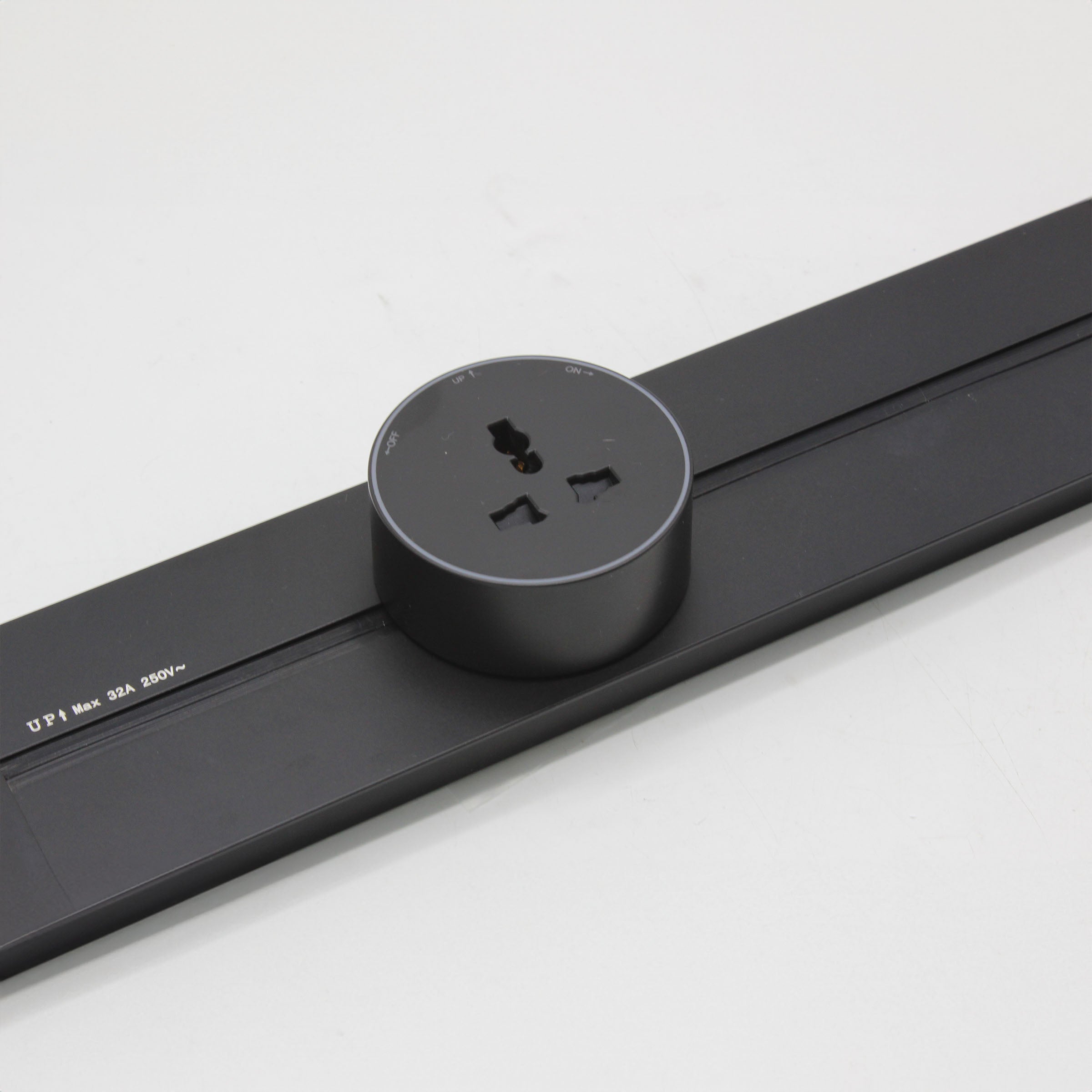 BEACON Universal Power Adapter AH04-CU for Power Track System, shown with multiple plug types and connection ports.
