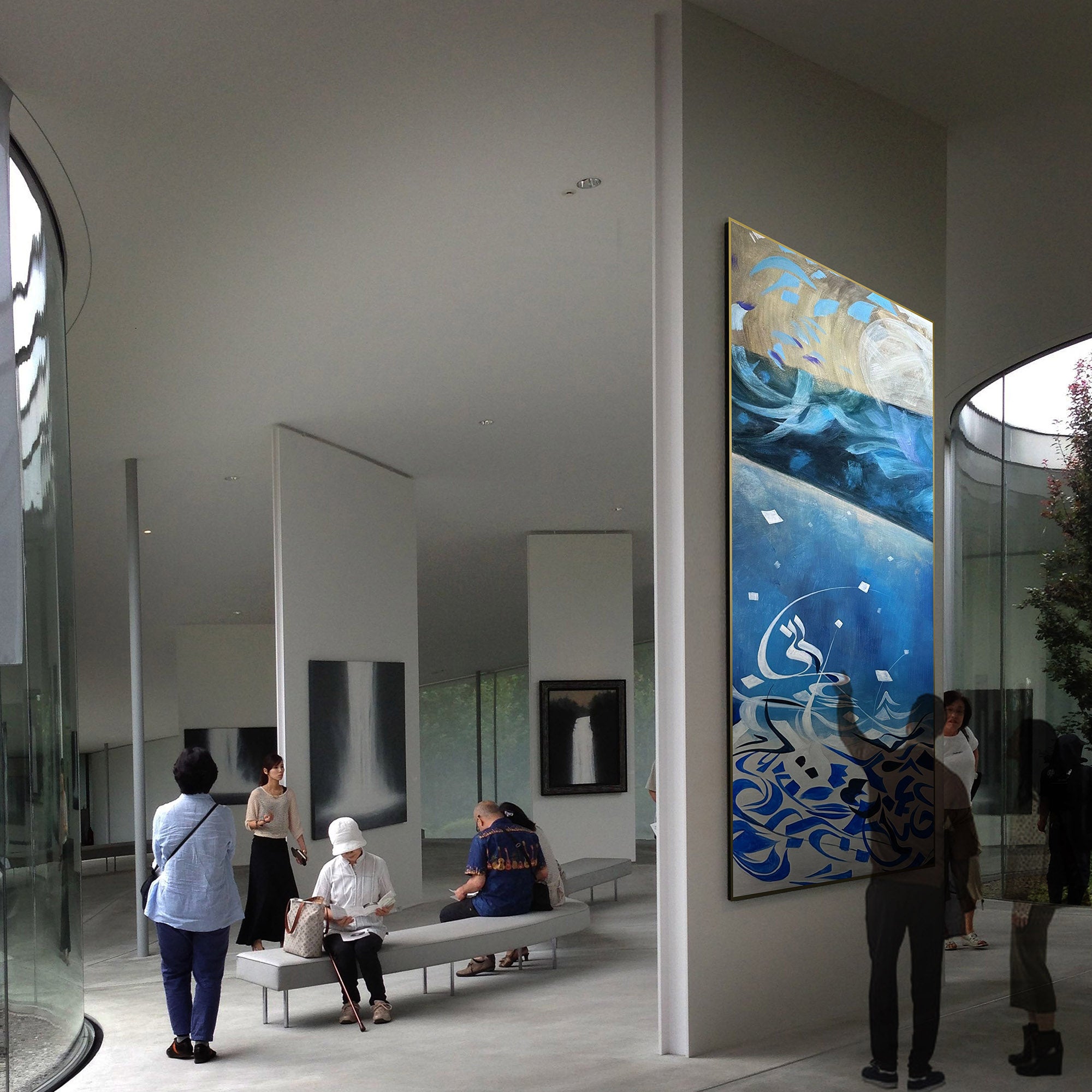 Unleashed Letters Hand Painted Art Metal gold Painting  SOASAMPLE014--80*200cm -  Paintings - ebarza Furniture UAE | Shop Modern Furniture in Abu Dhabi & Dubai - مفروشات ايبازرا في الامارات | تسوق اثاث عصري وديكورات مميزة في دبي وابوظبي