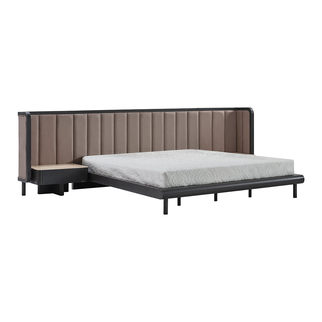Ecole Living Utopia bedstead EL-Bedstead002 with sleek design, wooden frame, and modern style for bedroom decor.