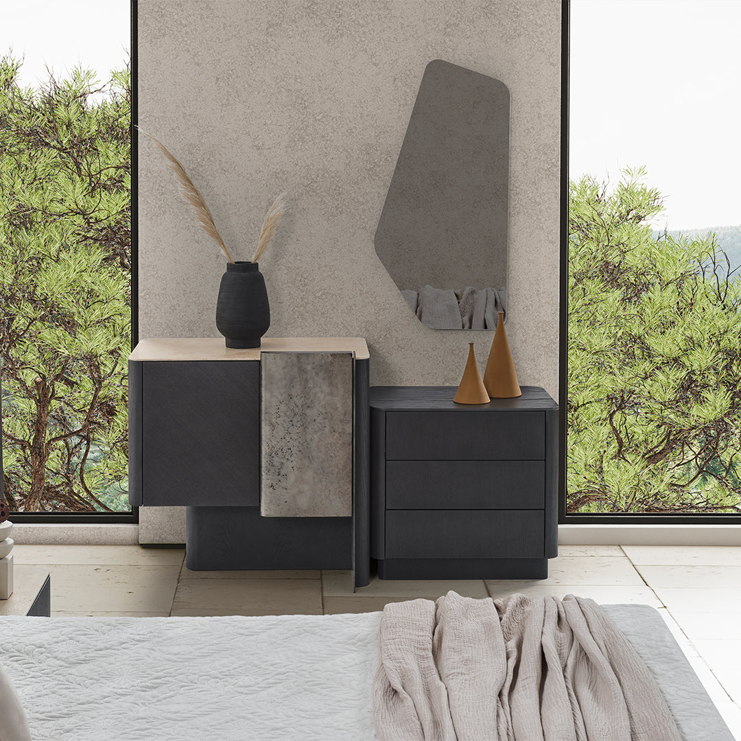 ECOLE LIVING UTOPIA dresser with sleek wood finish and multiple drawers for stylish bedroom storage