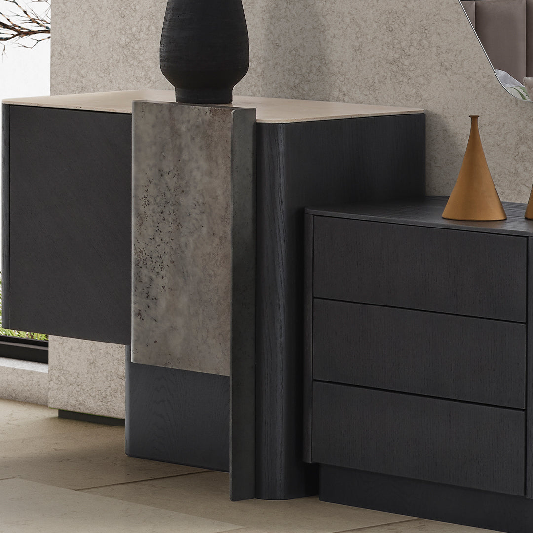 ECOLE LIVING UTOPIA dresser with sleek wood finish and multiple drawers for storage, modern bedroom furniture design