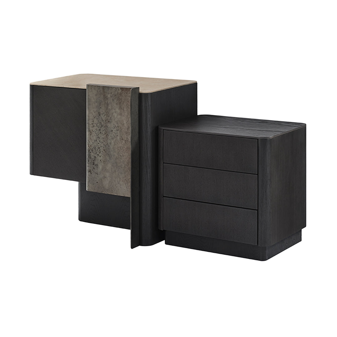 ECOLE LIVING UTOPIA Dresser with sleek wood finish, multiple drawers, and modern design for bedroom storage.