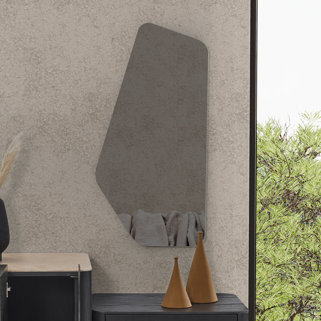 Round ECOLE LIVING UTOPIA MIRROR EL-MIRROR with sleek frame, stylish wall mirror for modern interior decor.