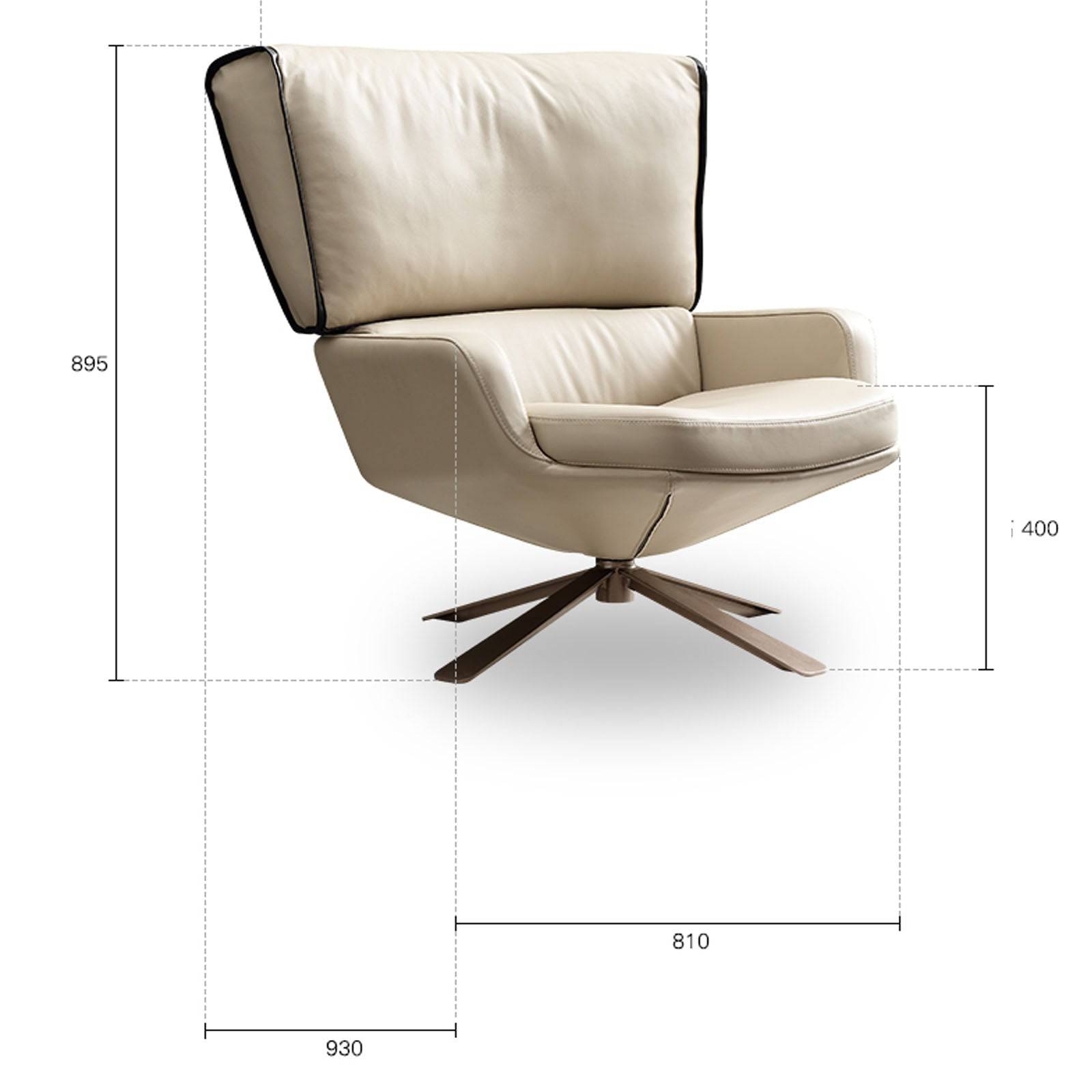 Varese Lounge Chair Lc043-Beige -  Lounge Chairs | كرسي صالة فاريزي - ebarza Furniture UAE | Shop Modern Furniture in Abu Dhabi & Dubai - مفروشات ايبازرا في الامارات | تسوق اثاث عصري وديكورات مميزة في دبي وابوظبي