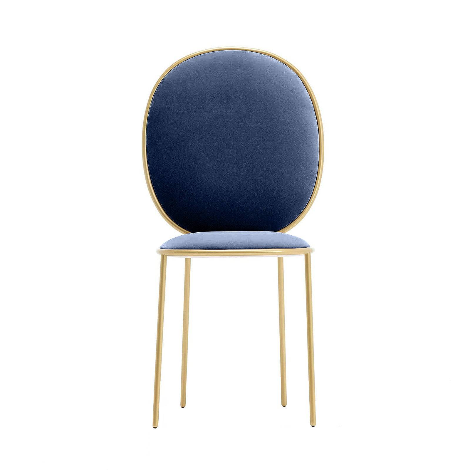 Velletri  Dinning Chair Tg-198-Blue -  Chairs | كرسي طعام فيليتري - ebarza Furniture UAE | Shop Modern Furniture in Abu Dhabi & Dubai - مفروشات ايبازرا في الامارات | تسوق اثاث عصري وديكورات مميزة في دبي وابوظبي