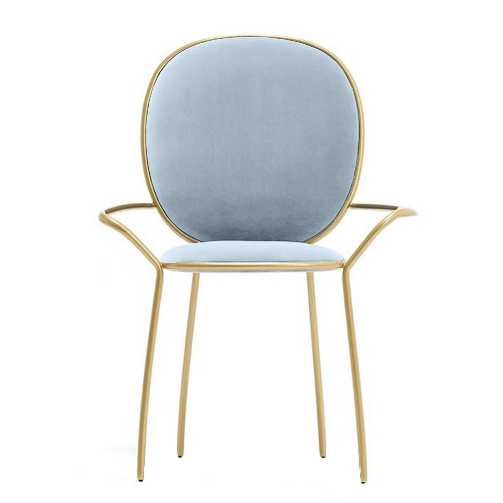 Velletri  Dinning Chair Tg-199-Pastel Blue -  Chairs | كرسي طعام فيليتري - ebarza Furniture UAE | Shop Modern Furniture in Abu Dhabi & Dubai - مفروشات ايبازرا في الامارات | تسوق اثاث عصري وديكورات مميزة في دبي وابوظبي