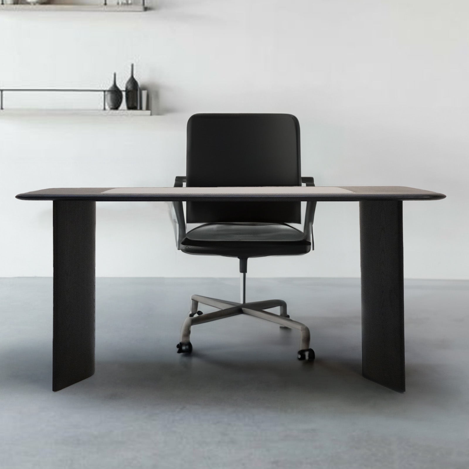 Vereen Desk/Console Leather WD006 -  Consoles - ebarza Furniture UAE | Shop Modern Furniture in Abu Dhabi & Dubai - مفروشات ايبازرا في الامارات | تسوق اثاث عصري وديكورات مميزة في دبي وابوظبي