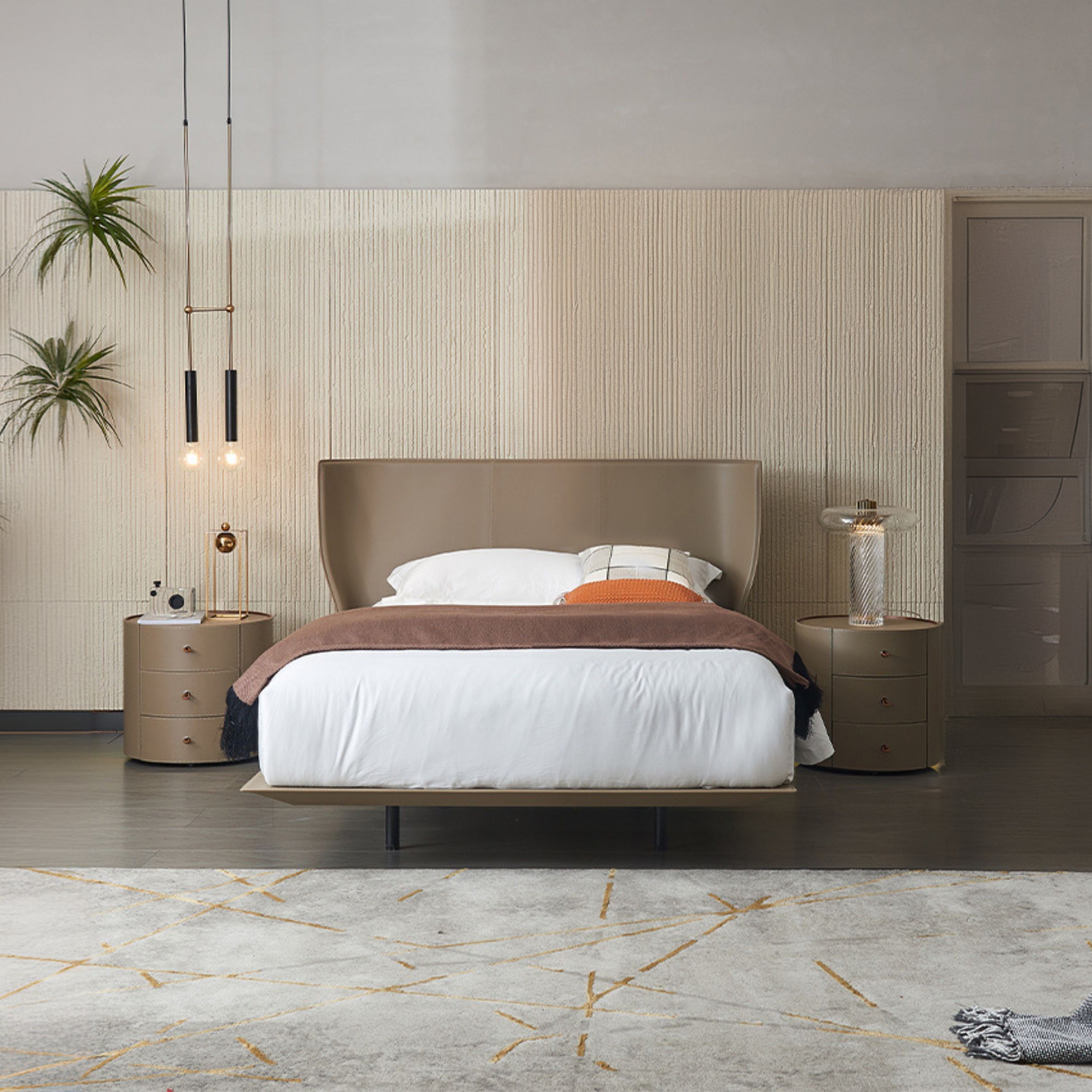 Verona KHAKI Single Size Bed MLL-F13 Khaki -  Bedsteads - ebarza Furniture UAE | Shop Modern Furniture in Abu Dhabi & Dubai - مفروشات ايبازرا في الامارات | تسوق اثاث عصري وديكورات مميزة في دبي وابوظبي