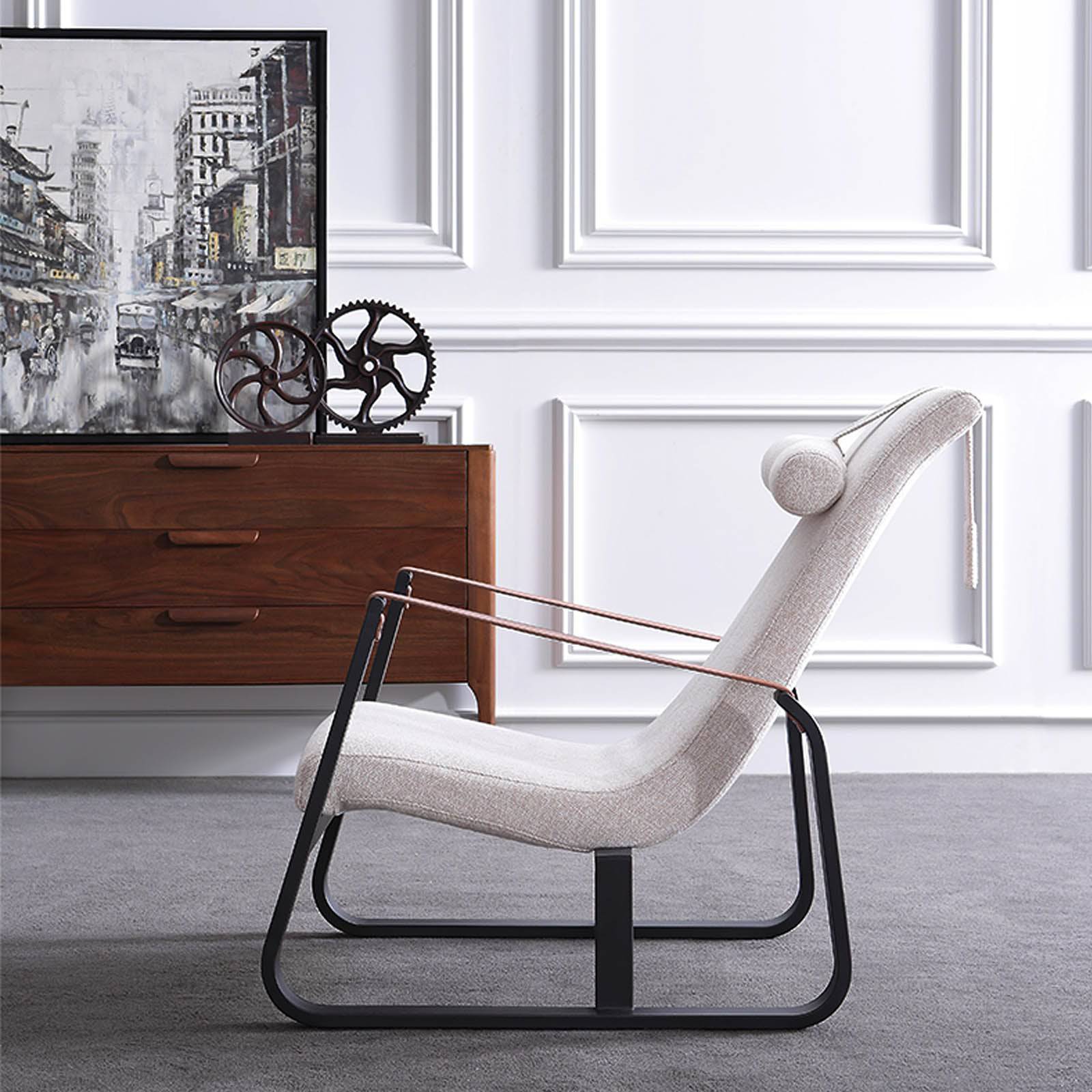 Buy Verona Lounge Chair Fabric Lc013 Hm5371 ebarza Modern Furniture in Abu Dhabi & Dubai