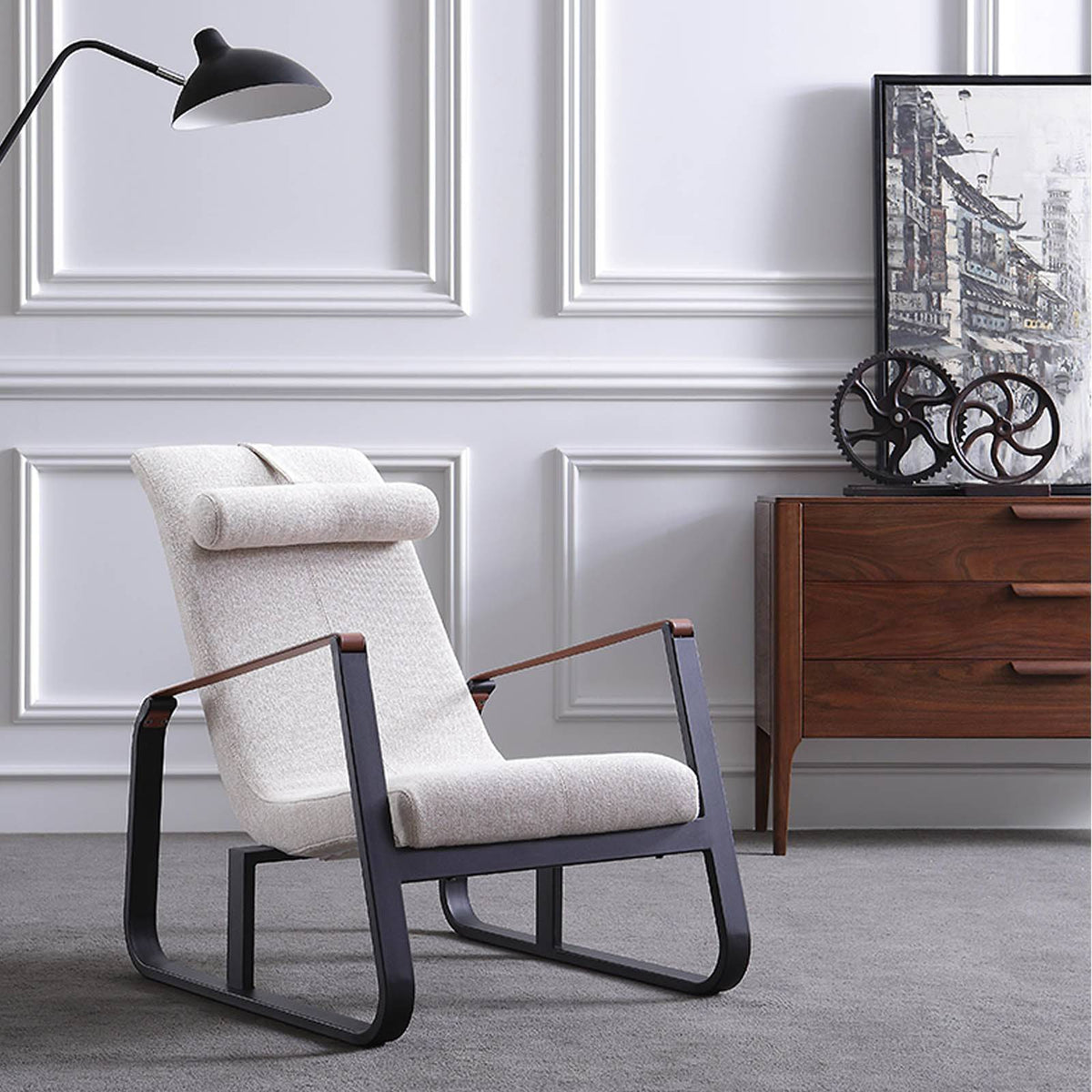 Buy Verona Lounge Chair Fabric Lc013 Hm5371 ebarza Modern Furniture in Abu Dhabi & Dubai