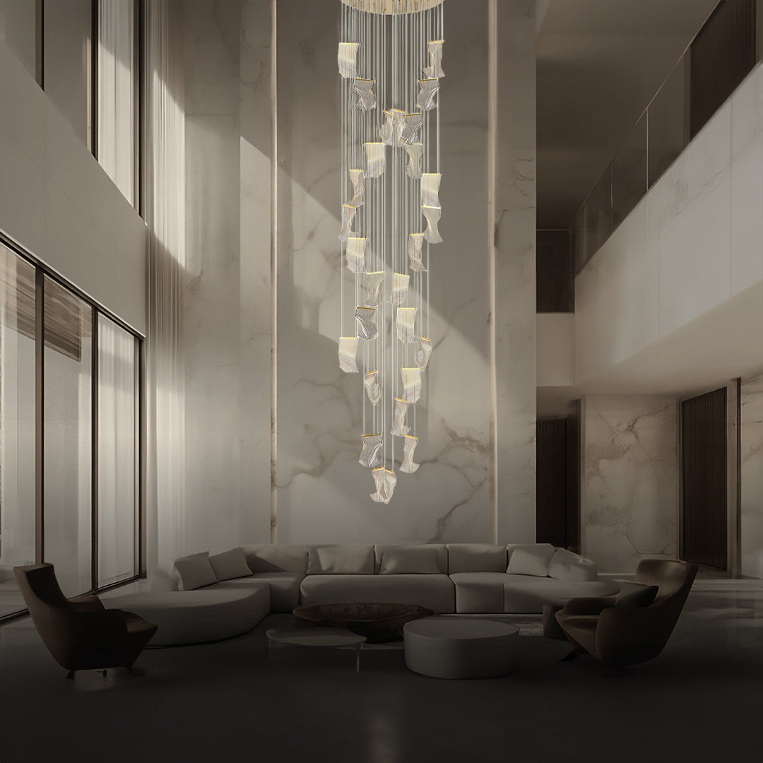 BEACON Vespera Pendant Lamp in bronze finish, modern pendant lighting with sleek design and adjustable height.