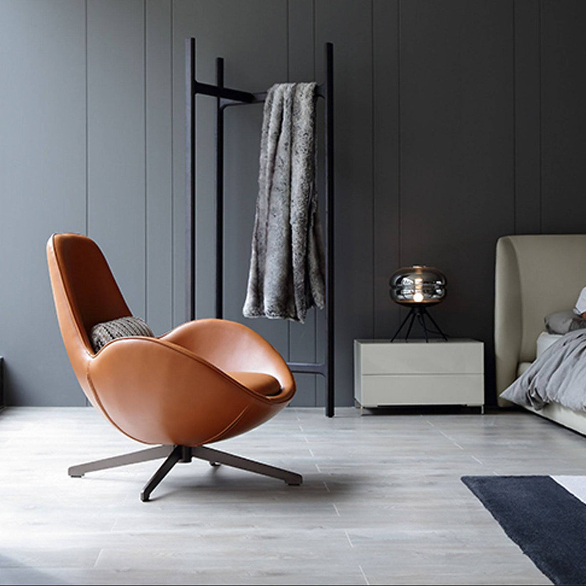 Buy Vigo Swivel Lounge Chair Lc017 ebarza Modern Furniture in Abu