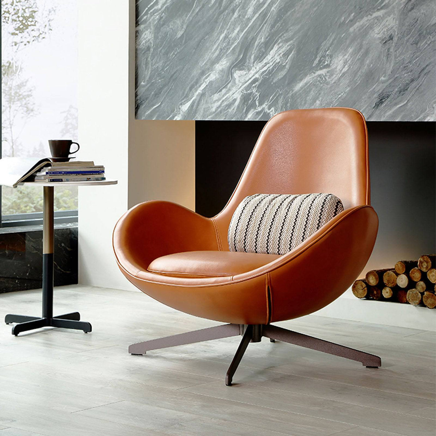 Buy Vigo Swivel Lounge Chair Lc017 ebarza Modern Furniture in Abu