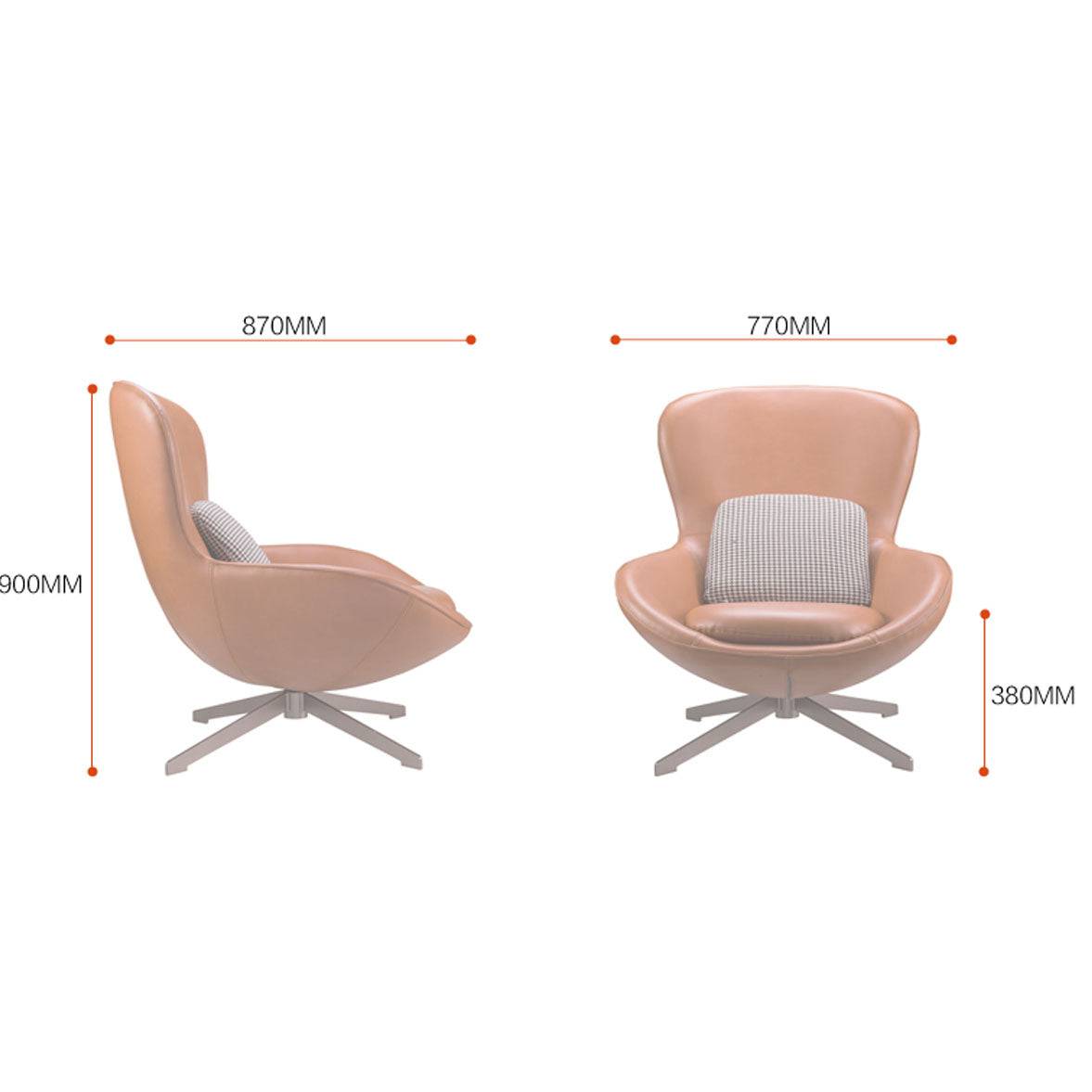 Buy Vigo Swivel Lounge Chair Lc017 ebarza Modern Furniture in Abu