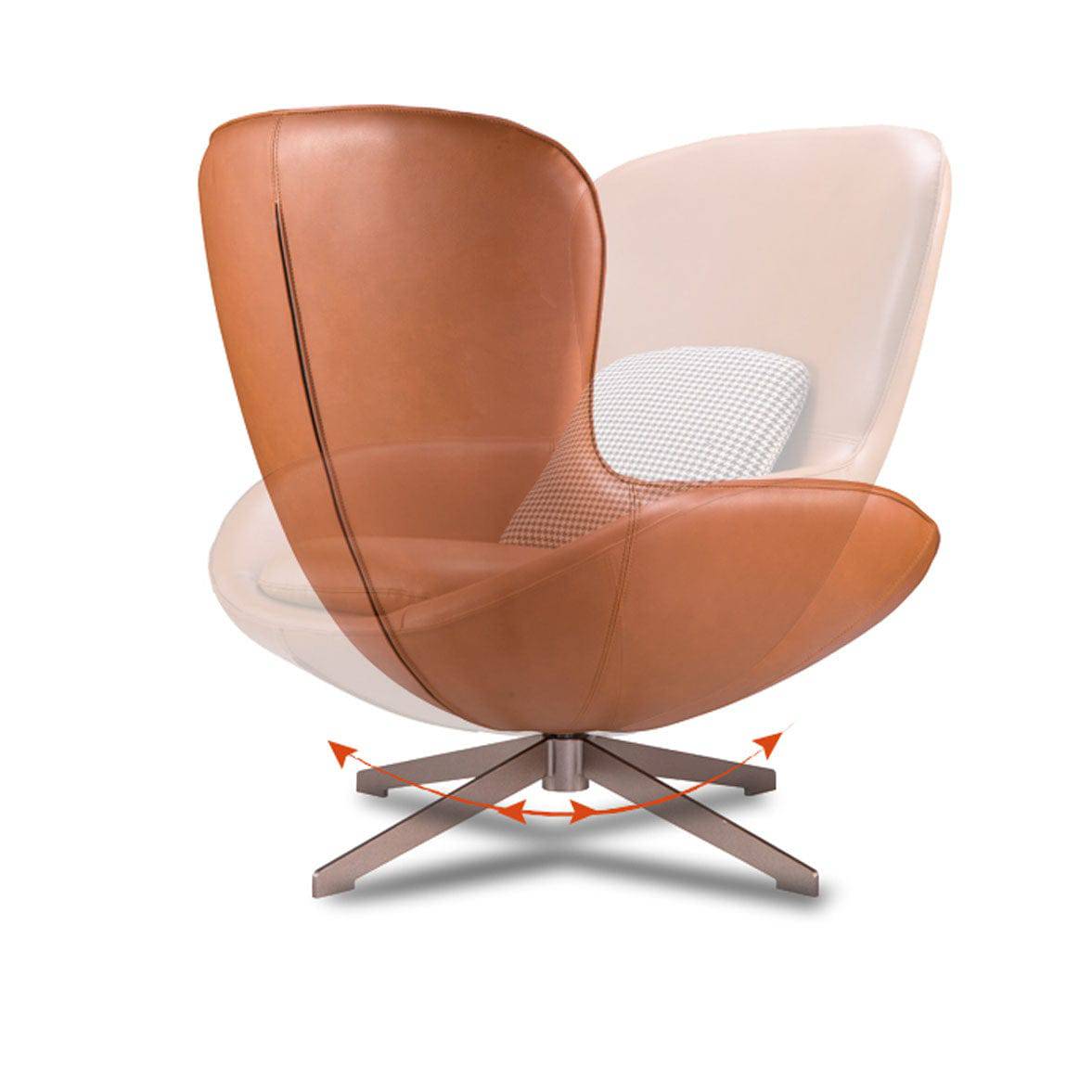 Buy Vigo Swivel Lounge Chair Lc017 ebarza Modern Furniture in Abu