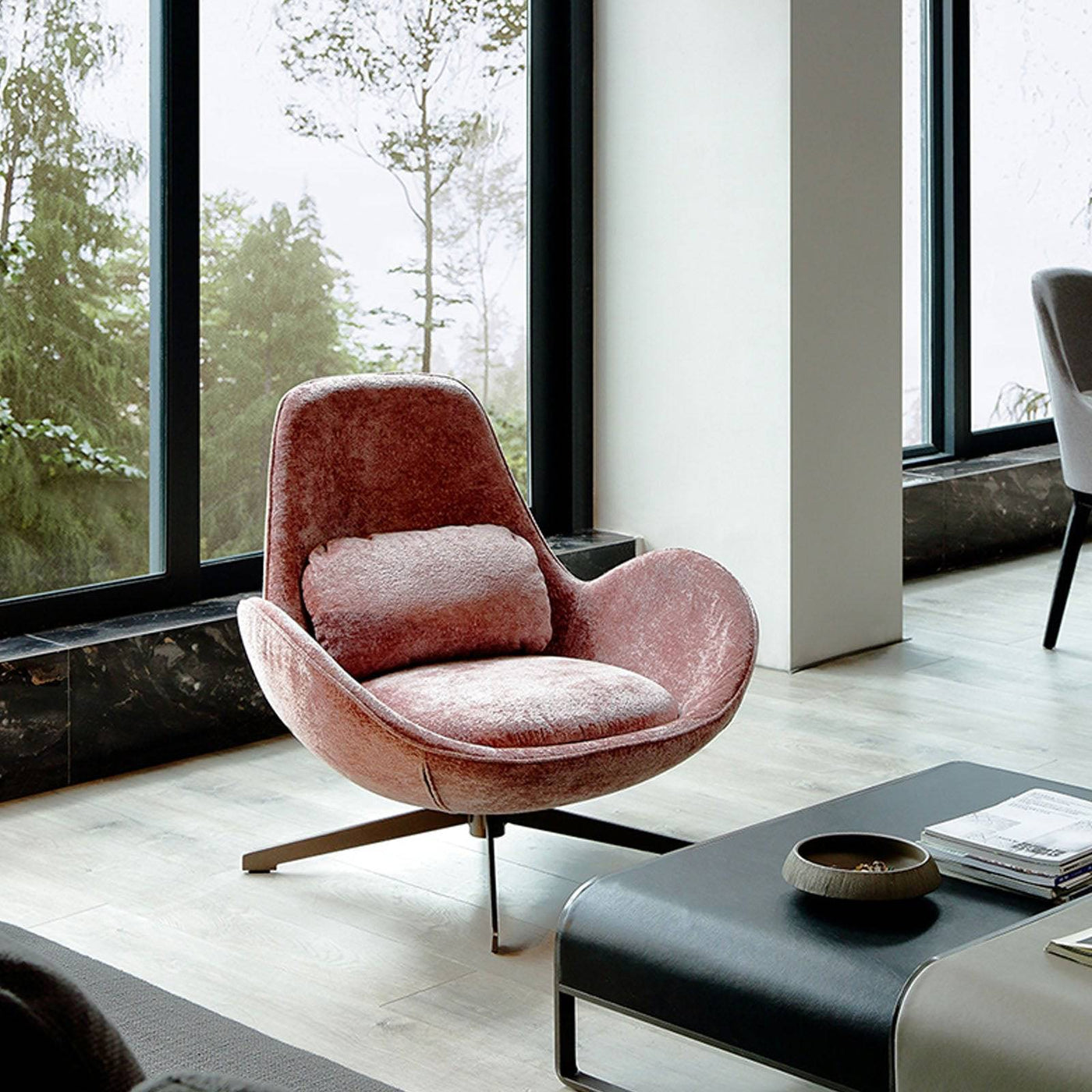 Buy Vigo Swivel Lounge Chair Lc017P ebarza Modern Furniture in Abu
