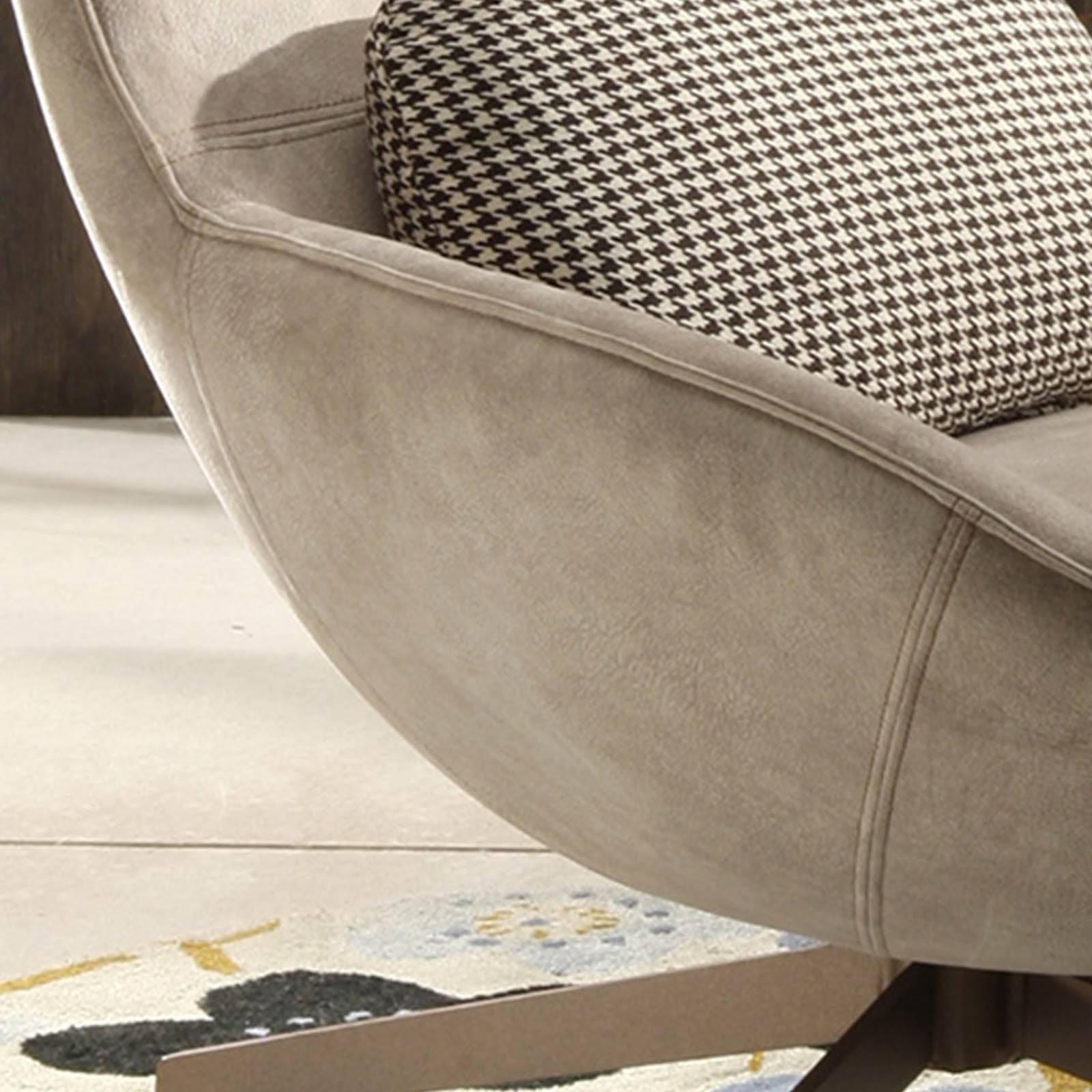 Vigo Swivel Lounge Chair Lc019 -  Lounge Chairs | كرسي صالة فيجو دوار - ebarza Furniture UAE | Shop Modern Furniture in Abu Dhabi & Dubai - مفروشات ايبازرا في الامارات | تسوق اثاث عصري وديكورات مميزة في دبي وابوظبي
