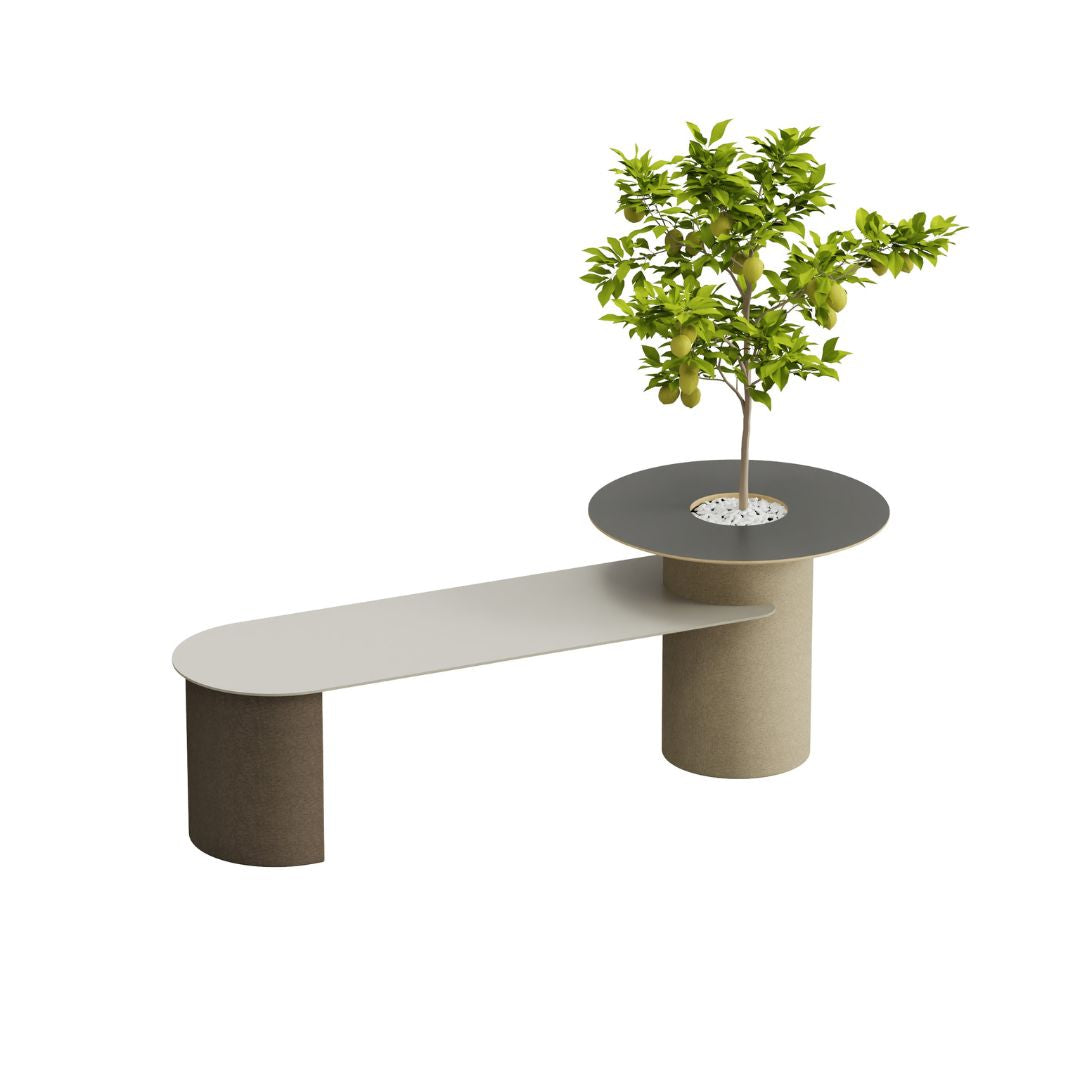 Virdis Meeting Table T+B3200 by BEACON WZDDG, modern console with sleek design and spacious surface for meetings.