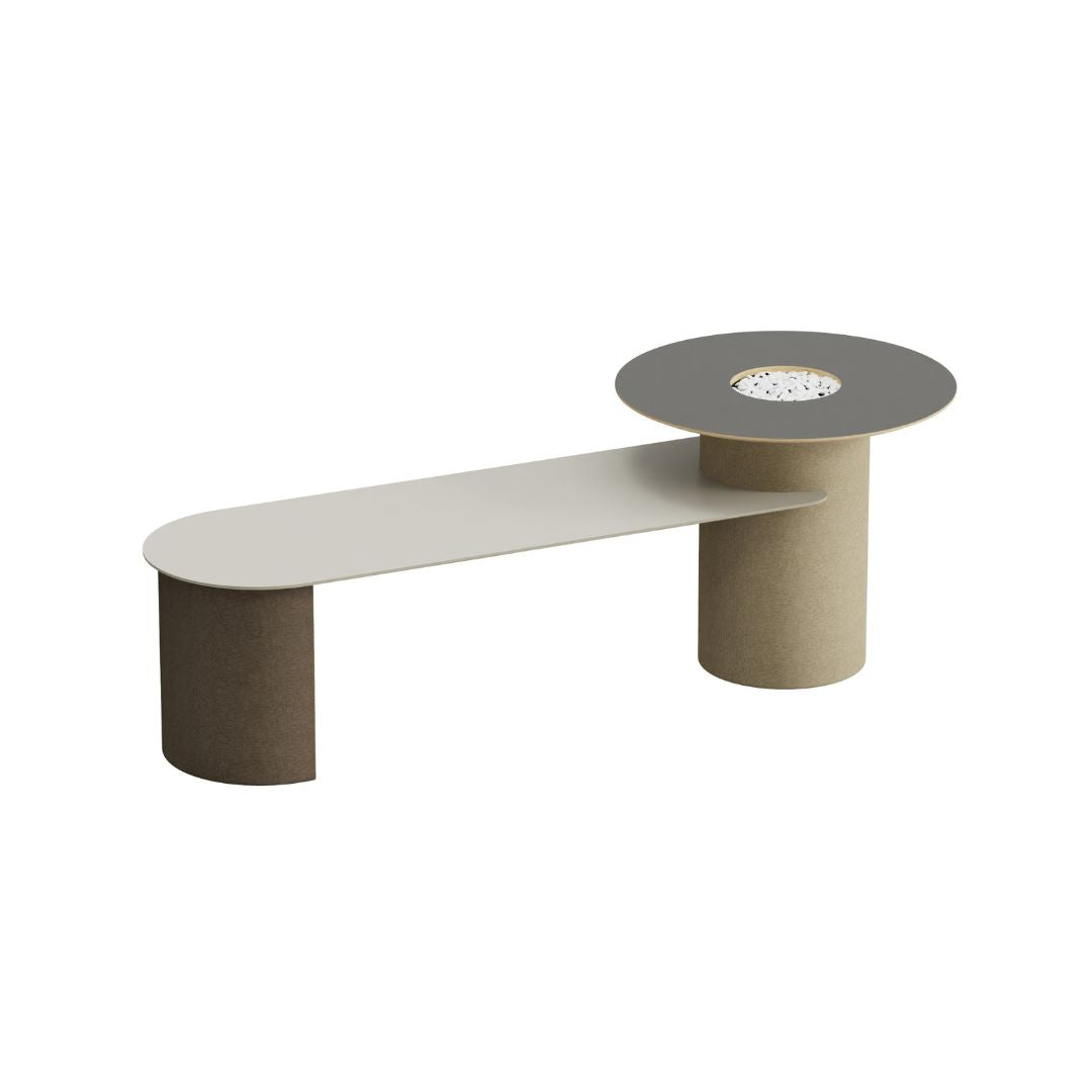Virdis Meeting Table T+B3200 by BEACON WZDDG, modern office console with sleek design and spacious surface for meetings.