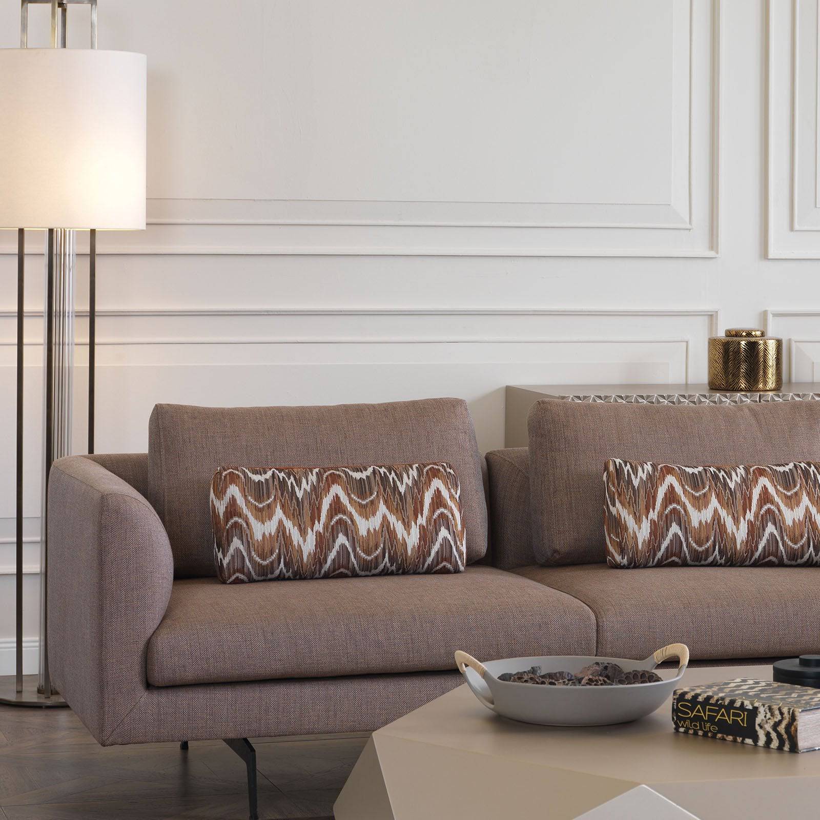 YOL LIVING Vittoria Lounge Chair and Valeria Armchair with modern design, upholstered seating, and wooden legs.