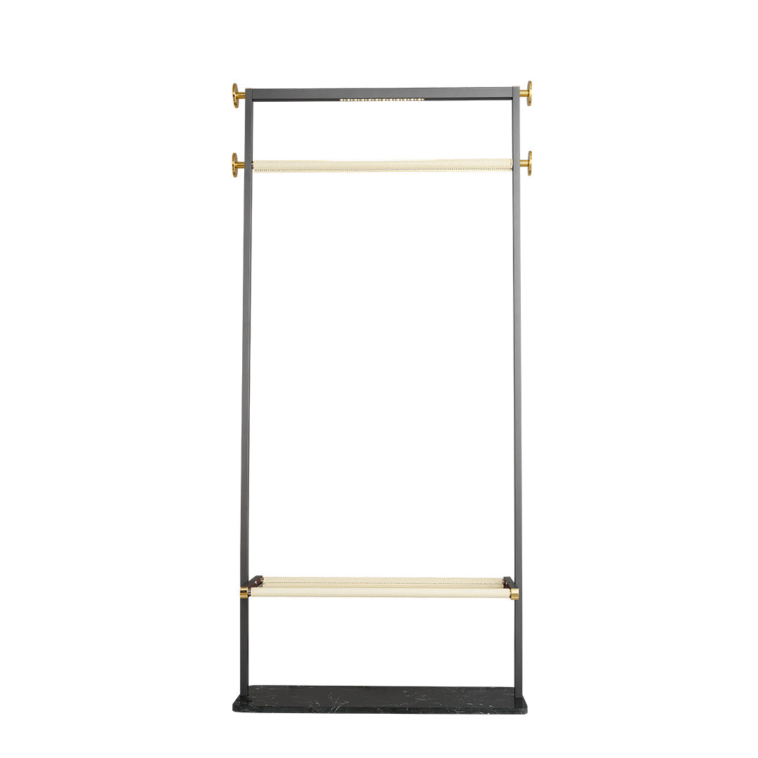 BEACON Vogue clothing rack hanger with integrated LED light, showcasing sleek design and sturdy construction for organized wardrobe storage