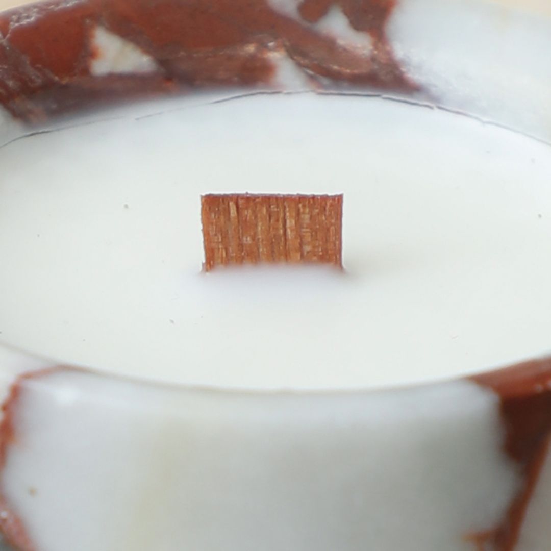 Volcano Natural Stone Candle Cup - FF-T25014 -  Candles - ebarza Furniture UAE | Shop Modern Furniture in Abu Dhabi & Dubai - مفروشات ايبازرا في الامارات | تسوق اثاث عصري وديكورات مميزة في دبي وابوظبي