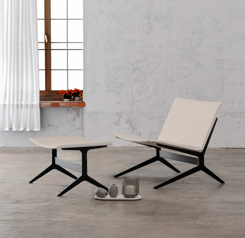 Lounge chair with Ottoman  BC719 -  Lounge Chairs - ebarza Furniture UAE | Shop Modern Furniture in Abu Dhabi & Dubai - مفروشات ايبازرا في الامارات | تسوق اثاث عصري وديكورات مميزة في دبي وابوظبي