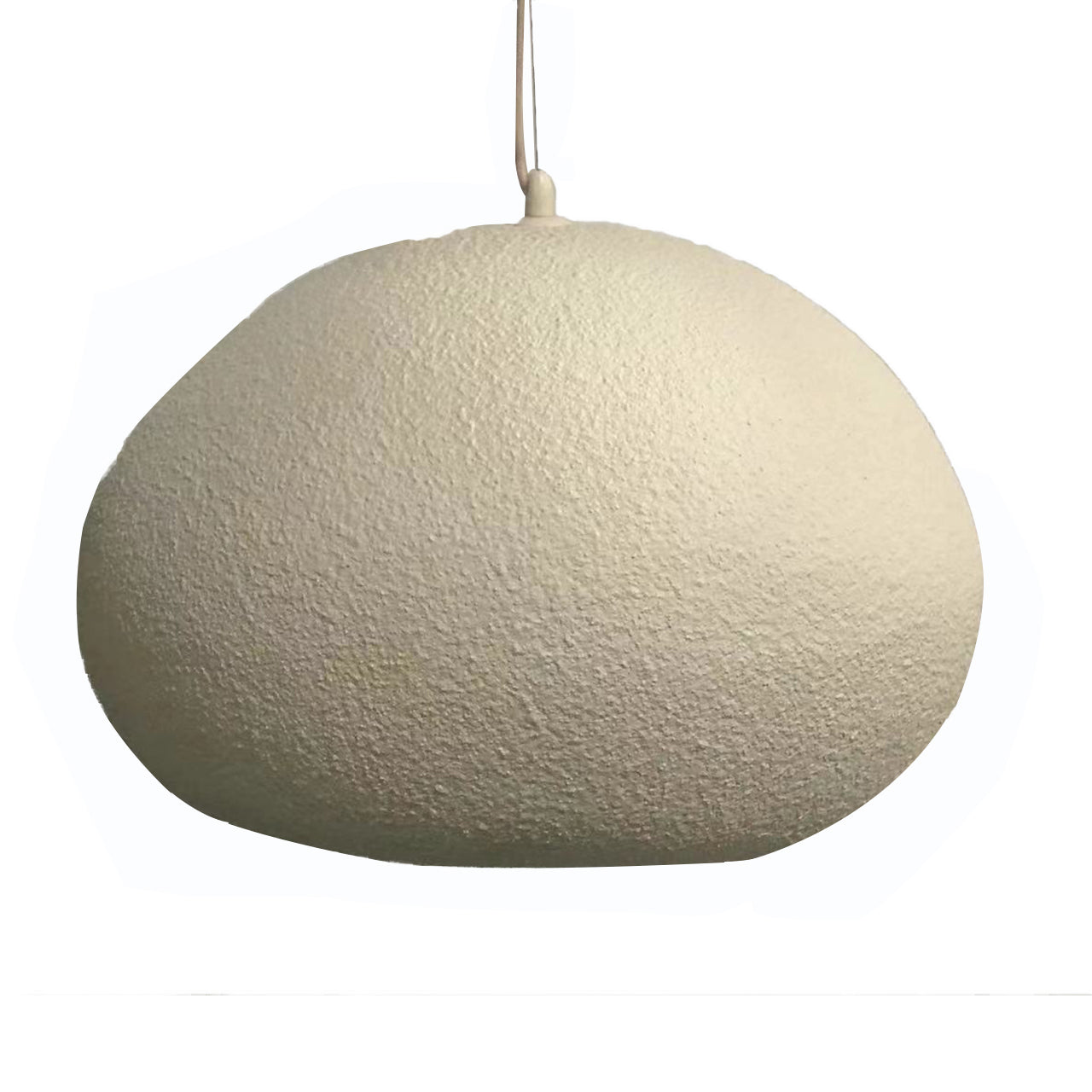 Beige Wabi Sabi 4m pendant lamp by BEACON, featuring a D38 and H27 design, hanging with a minimalist aesthetic.