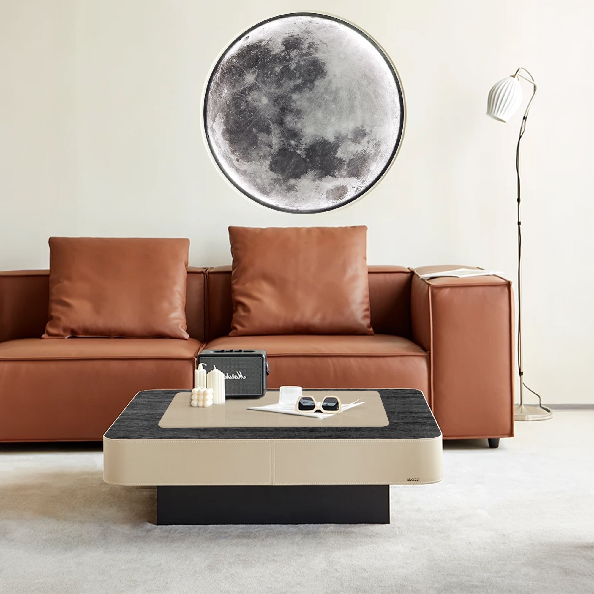 Wabi Sabi Moon Wall Lamp by BEACON, sleek design with a round moon shape, perfect for modern wall lighting decor.