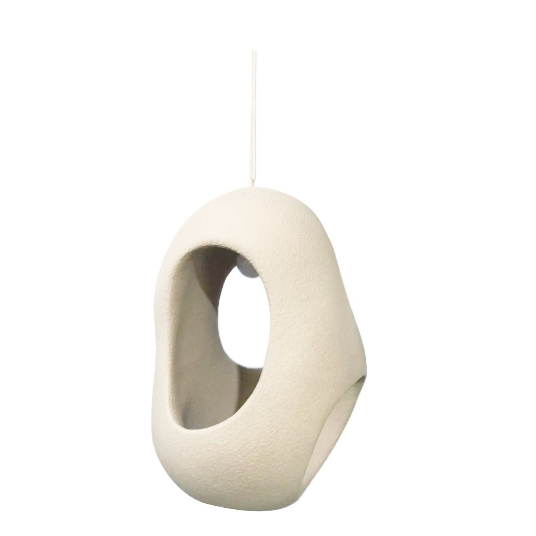 Beige Wabi Sabi resin pendant light by BEACON, HTD-IP1386012, D28cm and H39cm, modern pendant lamp for stylish interior lighting.