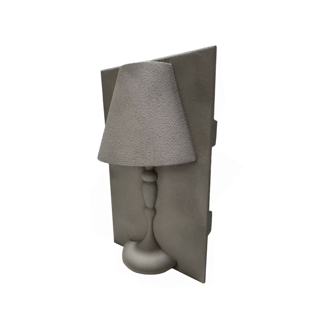 Wabi Sabi wall lamp by BEACON in coffee brown with a rustic, minimalist design mounted on a wall.