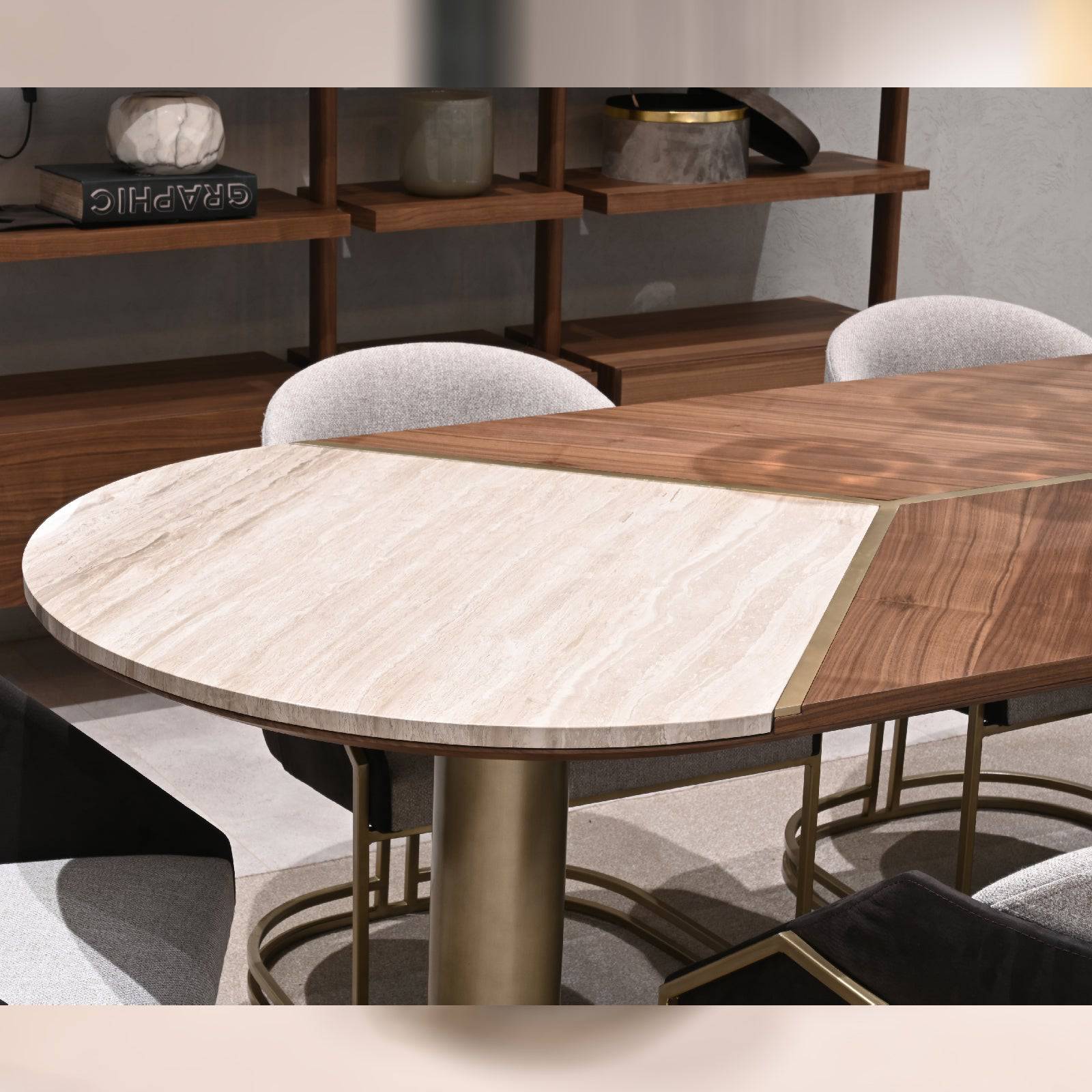 Wagon Dining Table Orxwgn-Dtable -  Dining Tables - ebarza Furniture UAE | Shop Modern Furniture in Abu Dhabi & Dubai - مفروشات ايبازرا في الامارات | تسوق اثاث عصري وديكورات مميزة في دبي وابوظبي