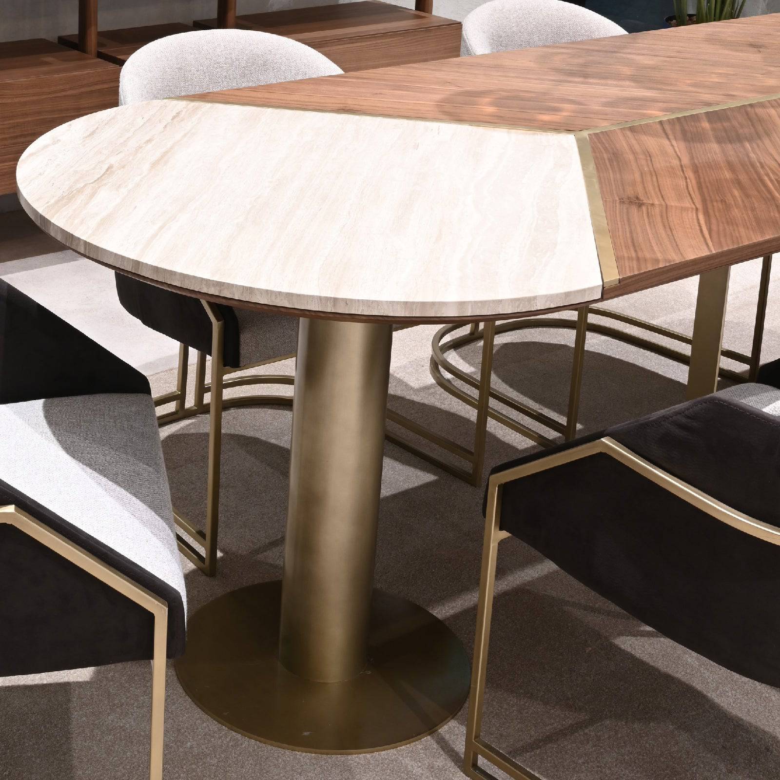 Wagon Dining Table Orxwgn-Dtable -  Dining Tables - ebarza Furniture UAE | Shop Modern Furniture in Abu Dhabi & Dubai - مفروشات ايبازرا في الامارات | تسوق اثاث عصري وديكورات مميزة في دبي وابوظبي