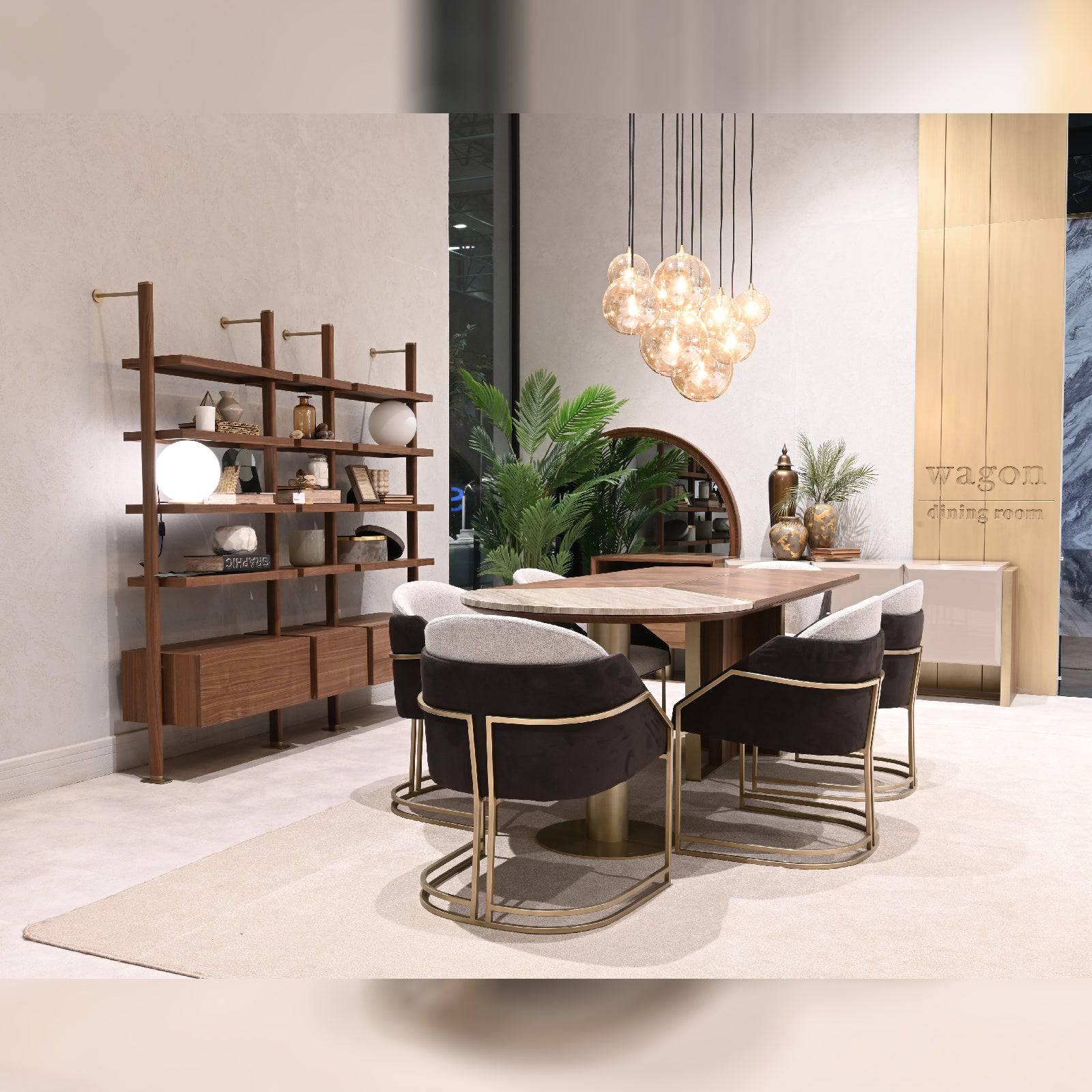 Wagon Dining Table Orxwgn-Dtable -  Dining Tables | طاولة طعام واجن - ebarza Furniture UAE | Shop Modern Furniture in Abu Dhabi & Dubai - مفروشات ايبازرا في الامارات | تسوق اثاث عصري وديكورات مميزة في دبي وابوظبي