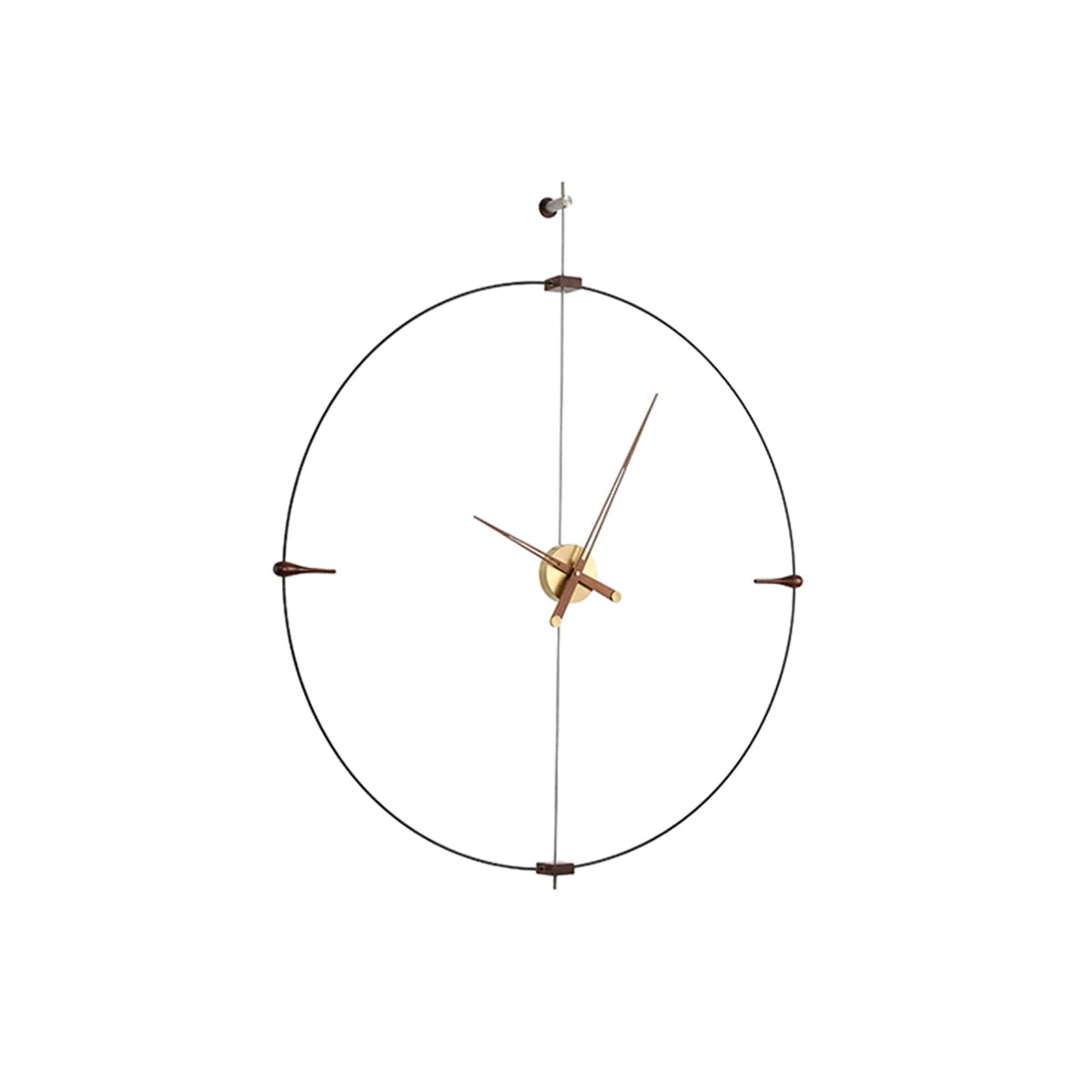 Buy Walnut Wood Wall Clock JHL8015 ebarza Modern Furniture in Abu