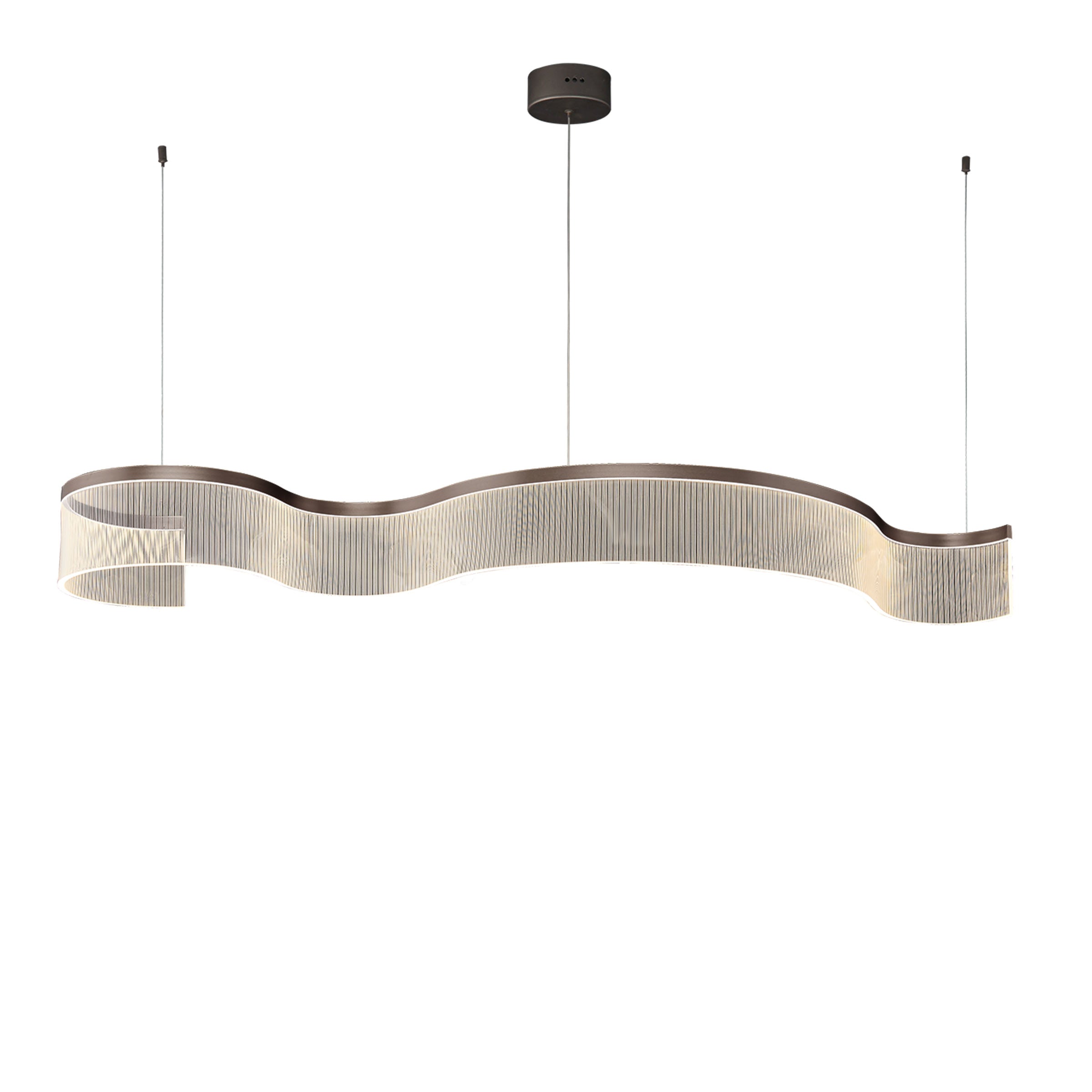 Warm Glow Pendant Lamp by BEACON JDLDG, 150x43.5cm, featuring a sleek design with a warm light glow, ideal for modern interiors.