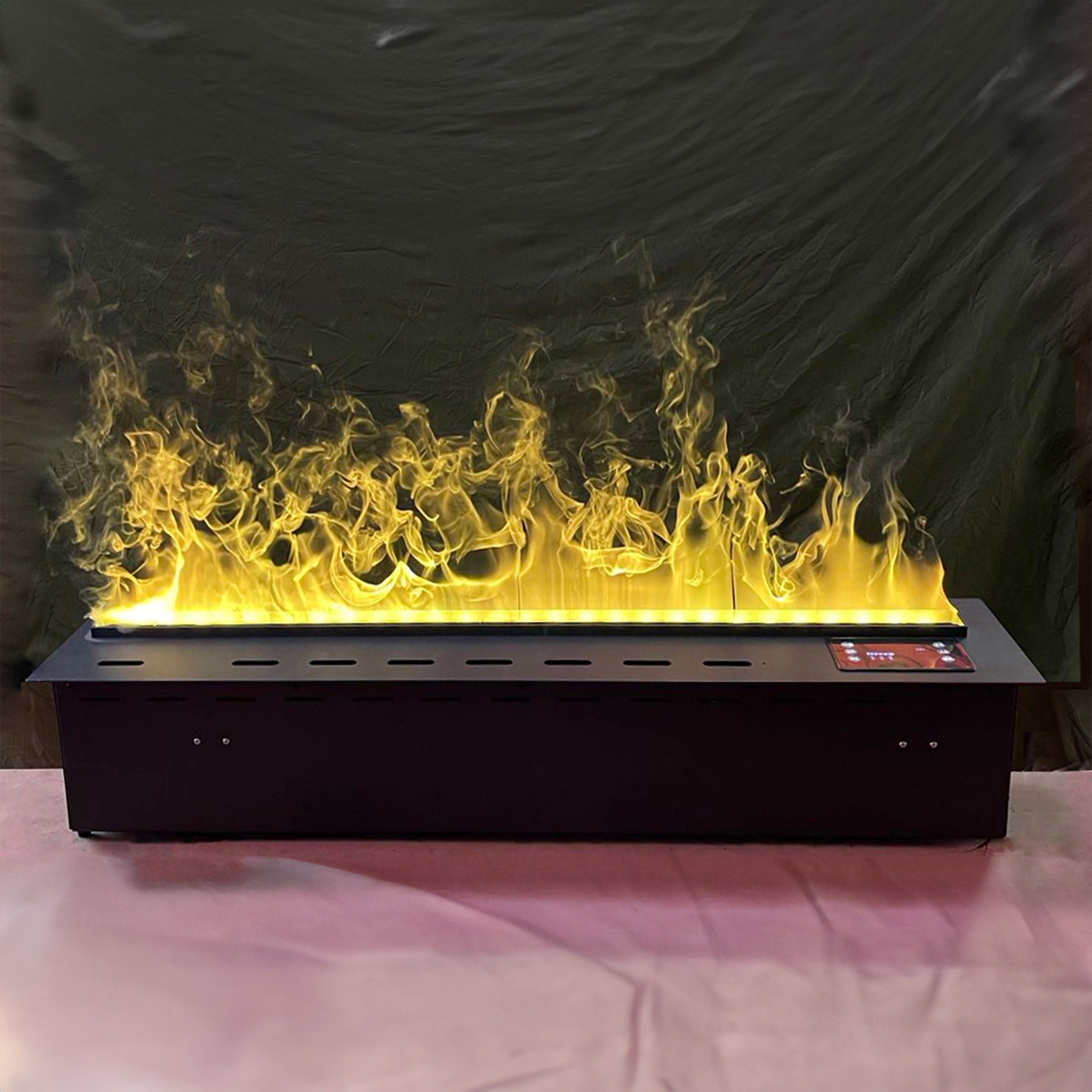 BEACON 3D1800 electric fireplace with water vapor mist effect, decorative electric fireplace for home ambiance.